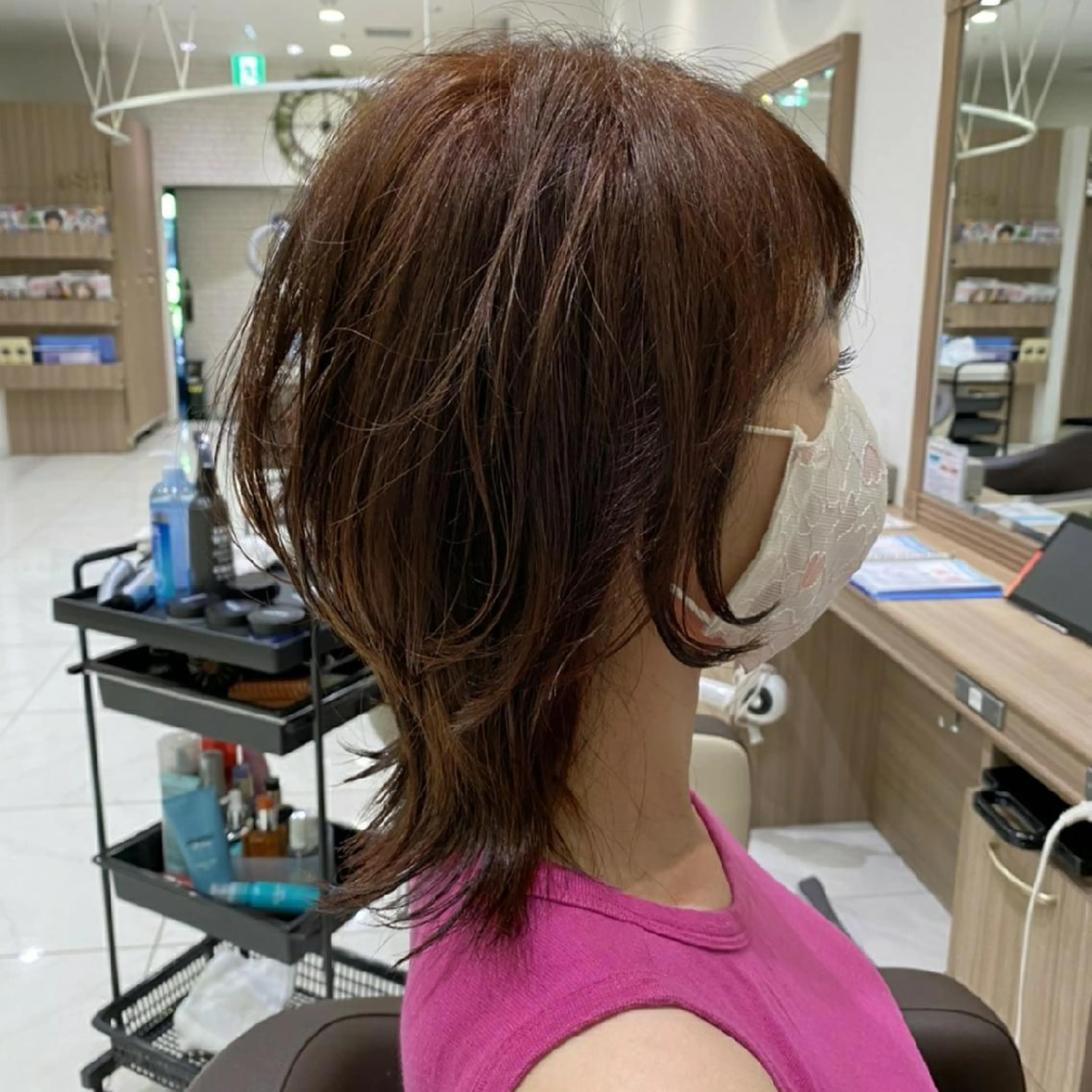 ミディアム カラー ベージュカラー イルミナカラー オレンジ オレンジベージュ カラー特化🔥中村 和貴＜Ash津田沼＞のヘアスタイル