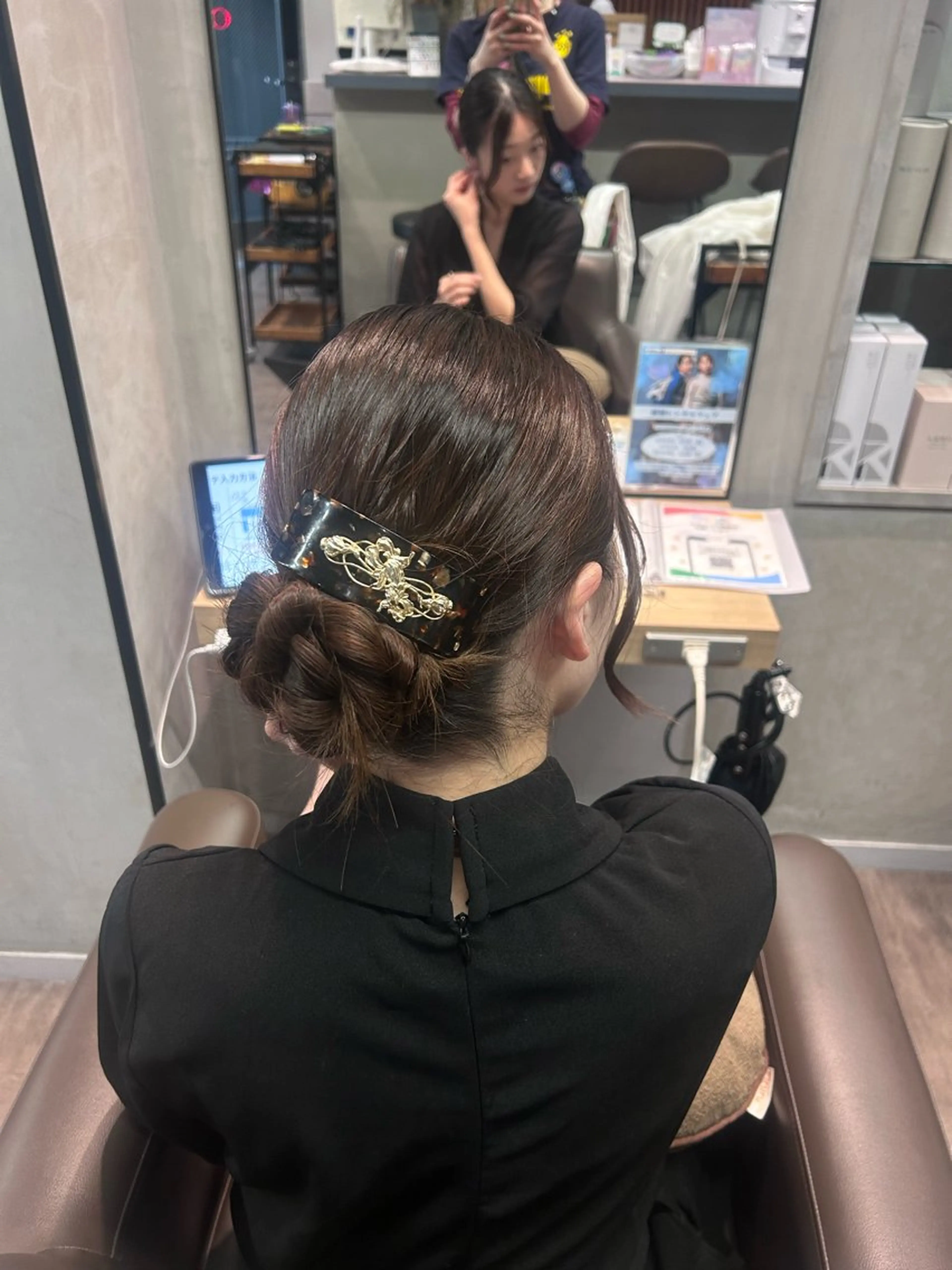 ヘアアレンジ ヘアセット 透明感カラー/縮毛/ chino🍀のヘアスタイル