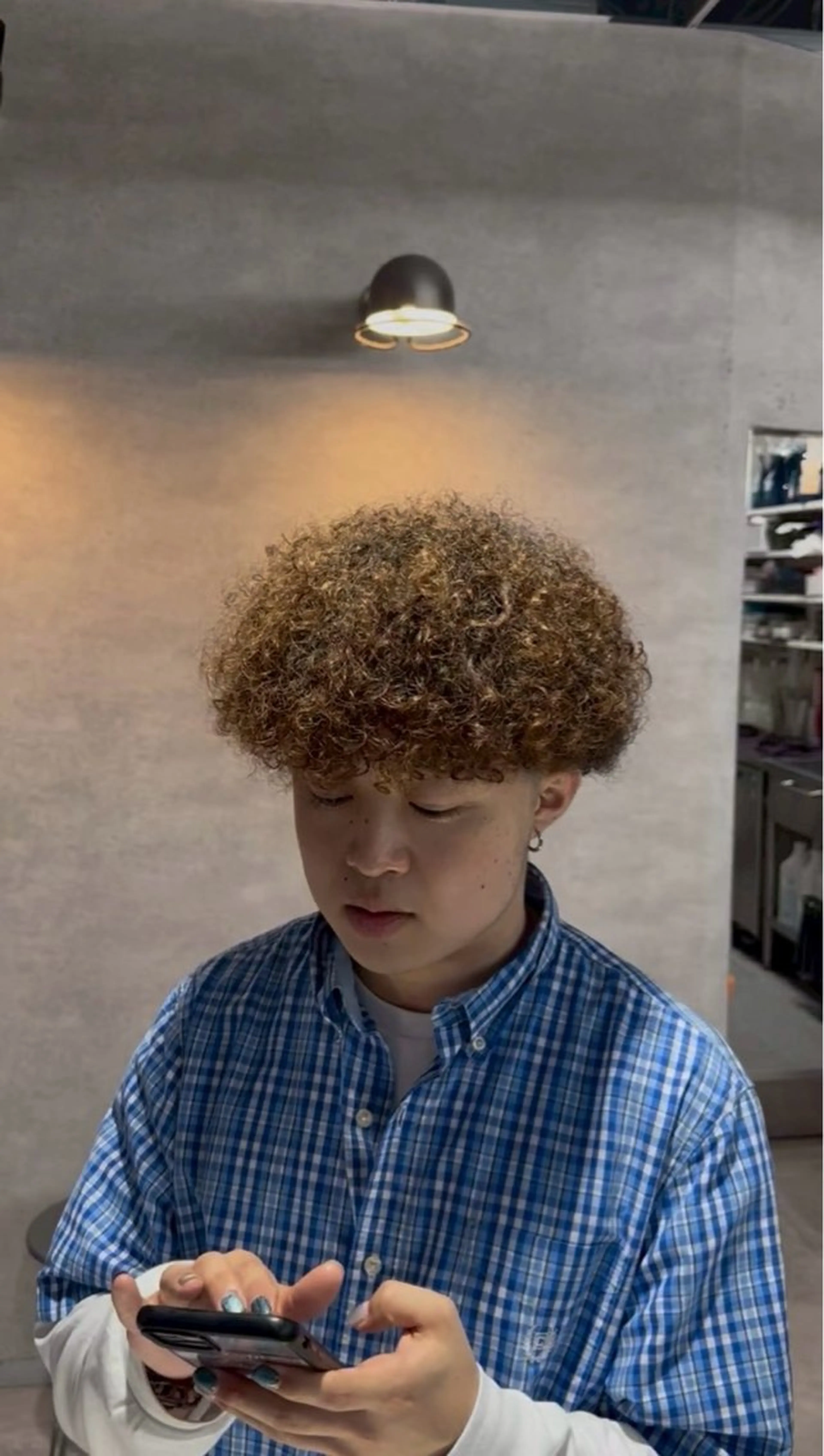 ミディアム カット パーマ 壱昊 ⚡️パーマの玄人⚡️のヘアスタイル