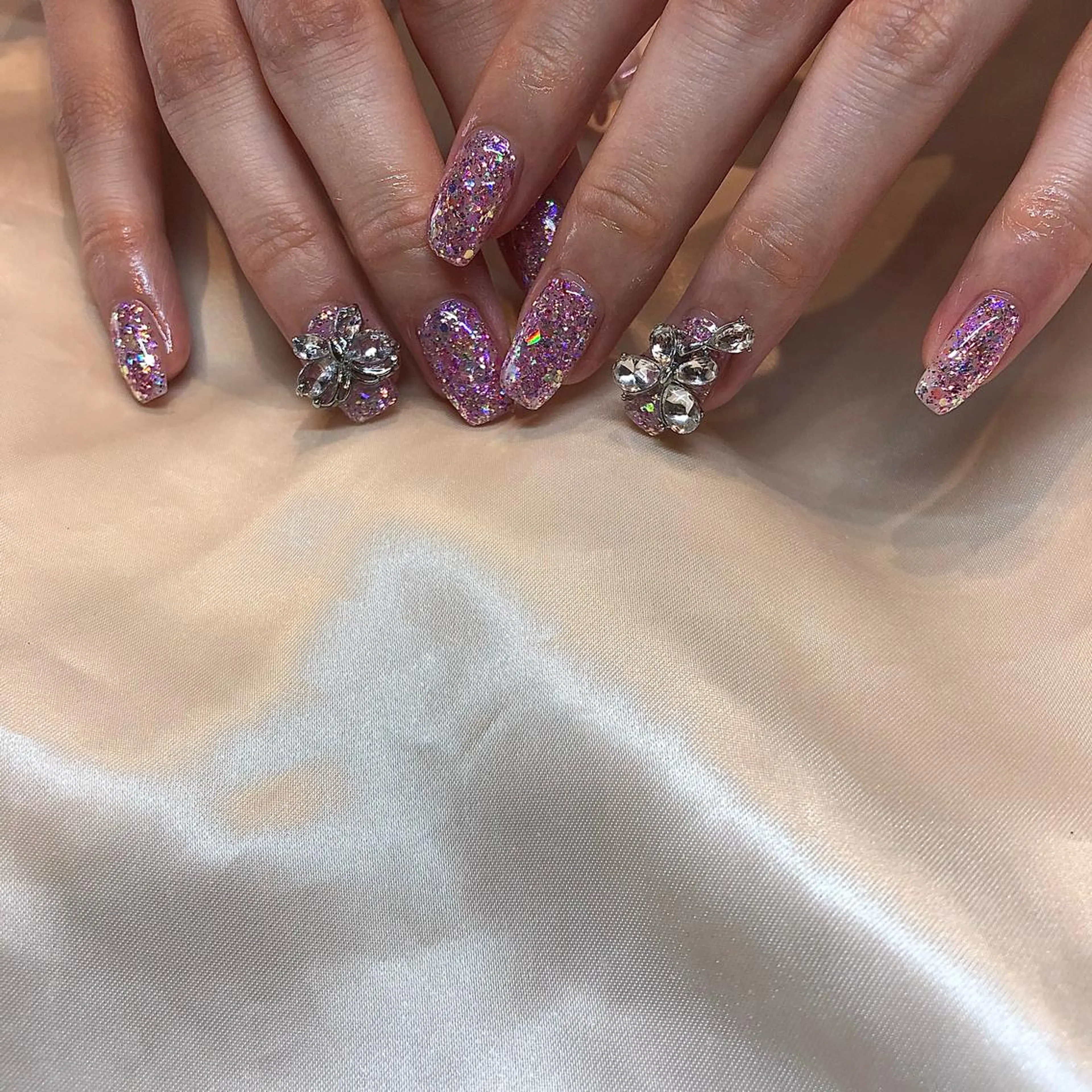 ネイル ハンドネイル パラあり！フィルイン 美フォルムのネイルデザイン