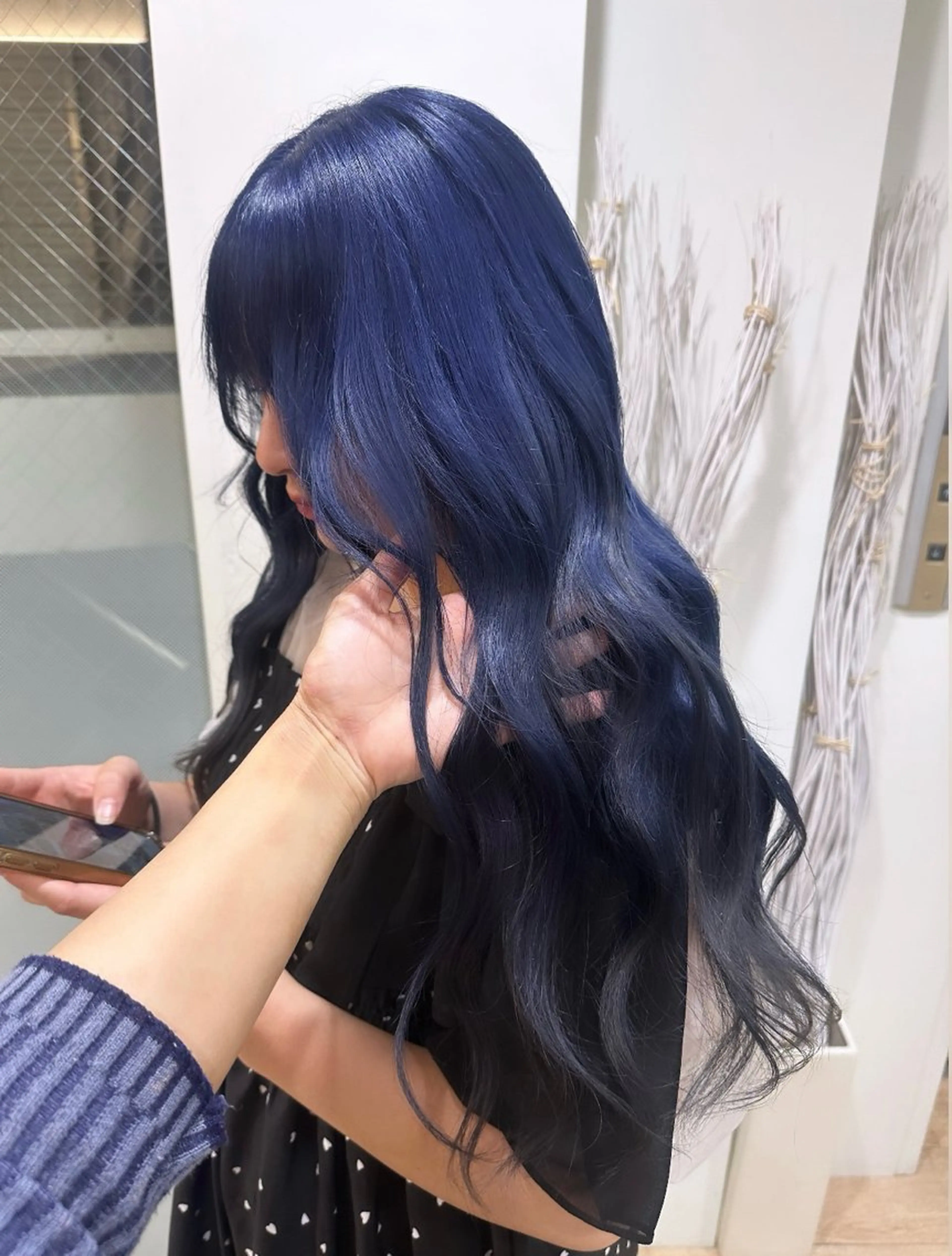 ロング カラー ブリーチ ヘアカラー トリートメント ♡韓国ヘア♡遠藤 美夢のヘアスタイル