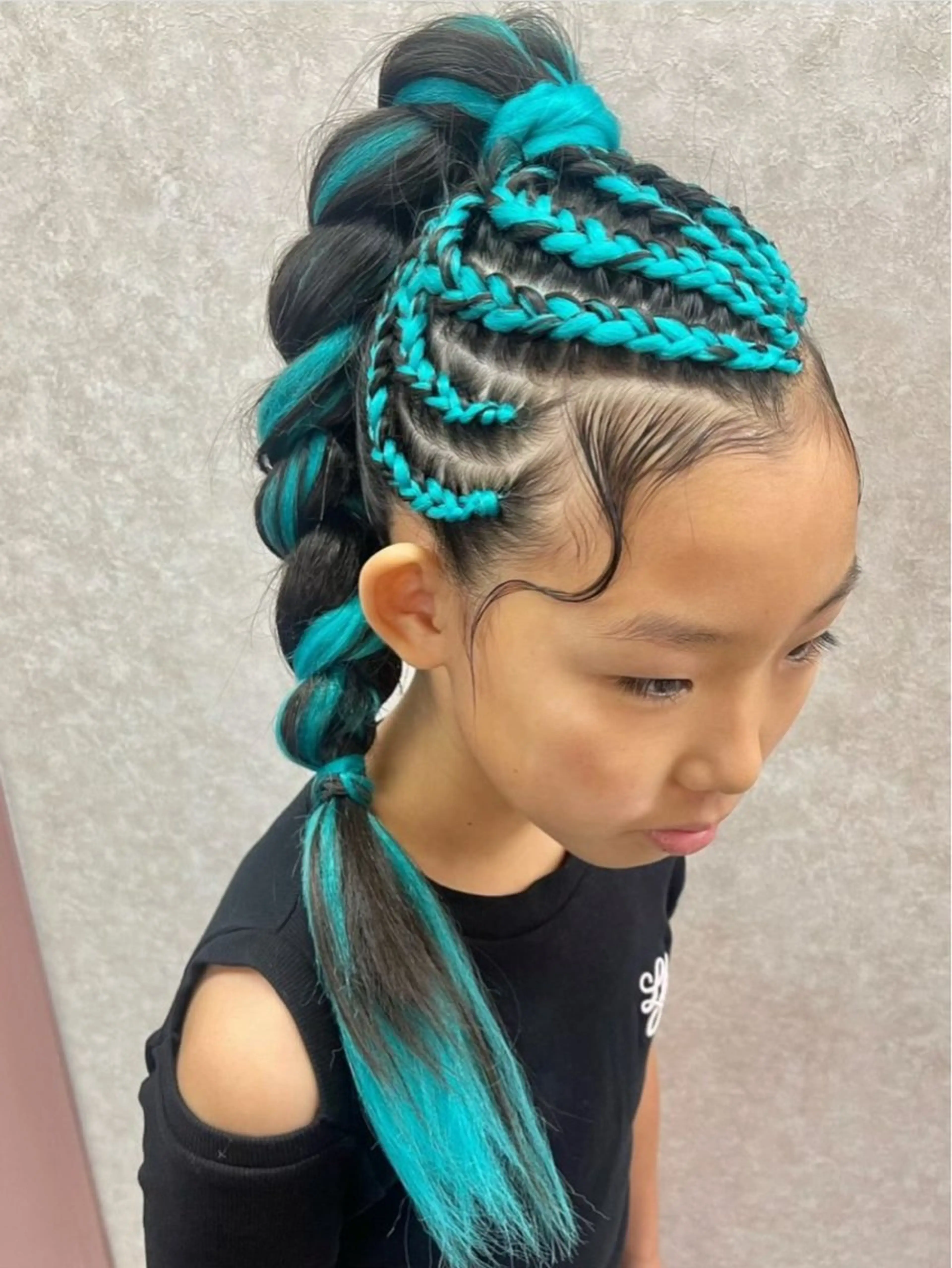 ロング ヘアアレンジ キッズ エクステ ヘアセット 池田 景子のヘアスタイル