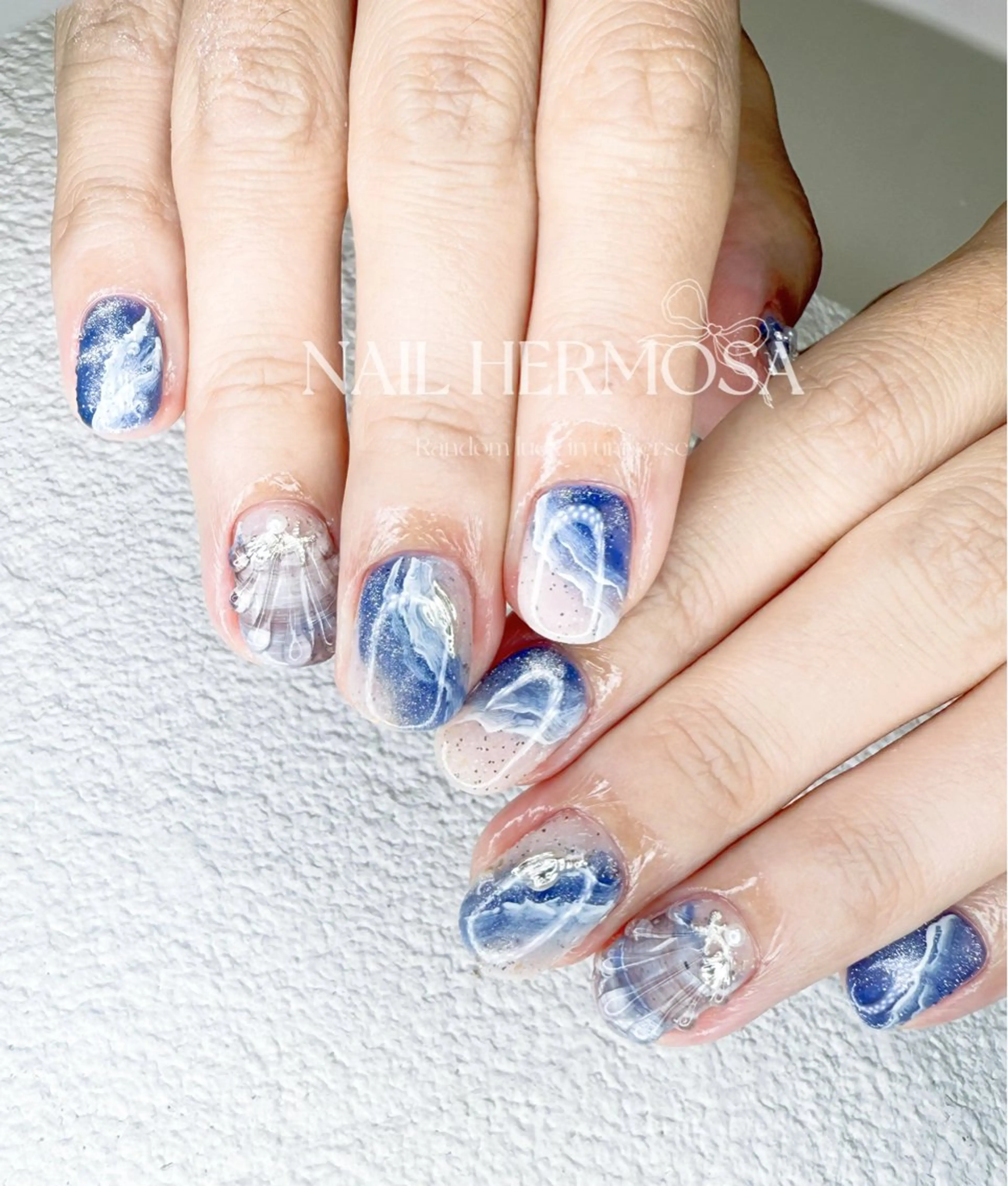 ネイル アートネイル ジェルネイル マグネットネイル 持ち込み ニュアンスネイル ハンドネイル ネイル エルモサのネイルデザイン