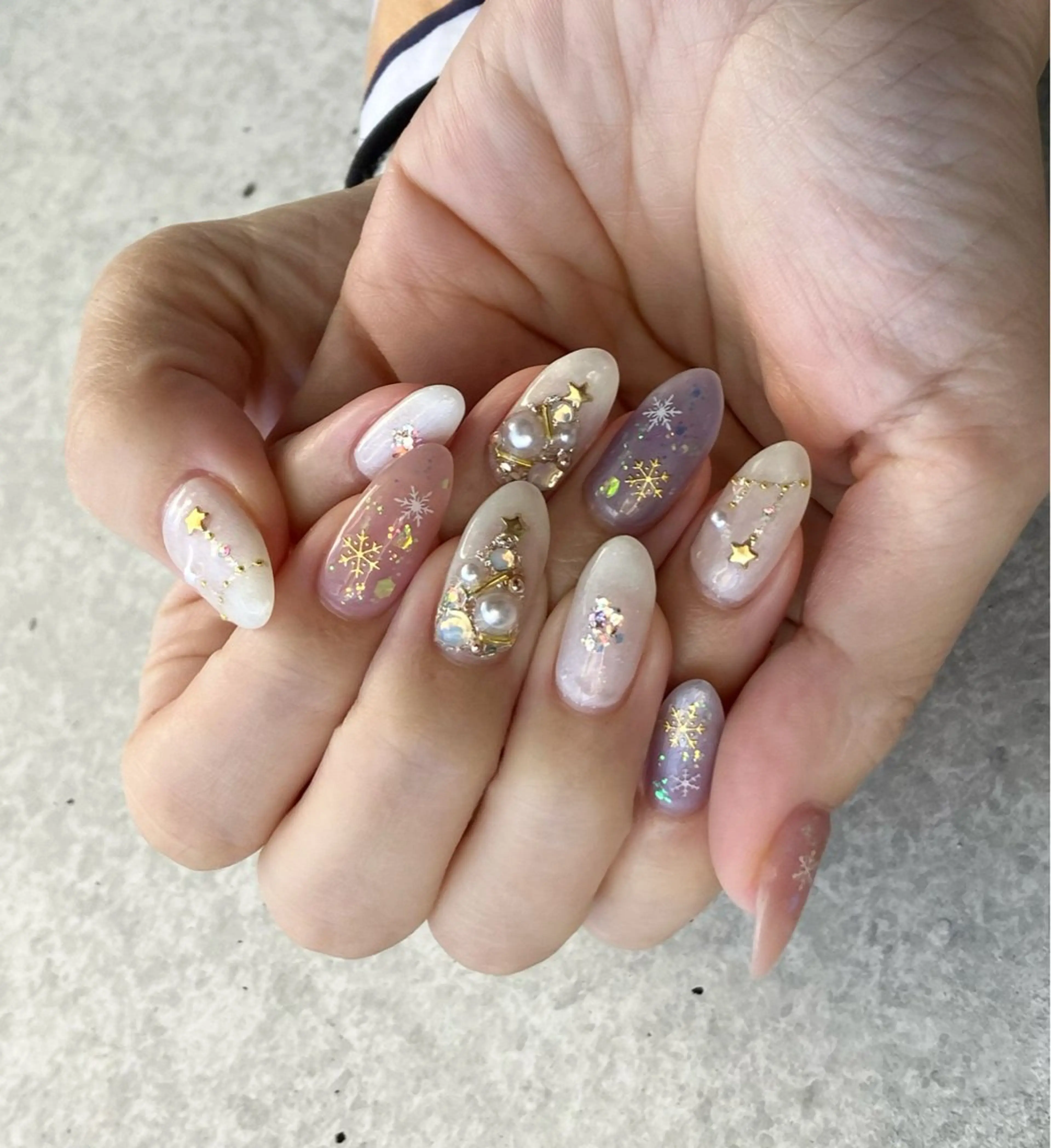 ネイル アートネイル ジェルネイル マグネットネイル ミラーネイル 持ち込み ハンドネイル nail salon Soeurのネイルデザイン