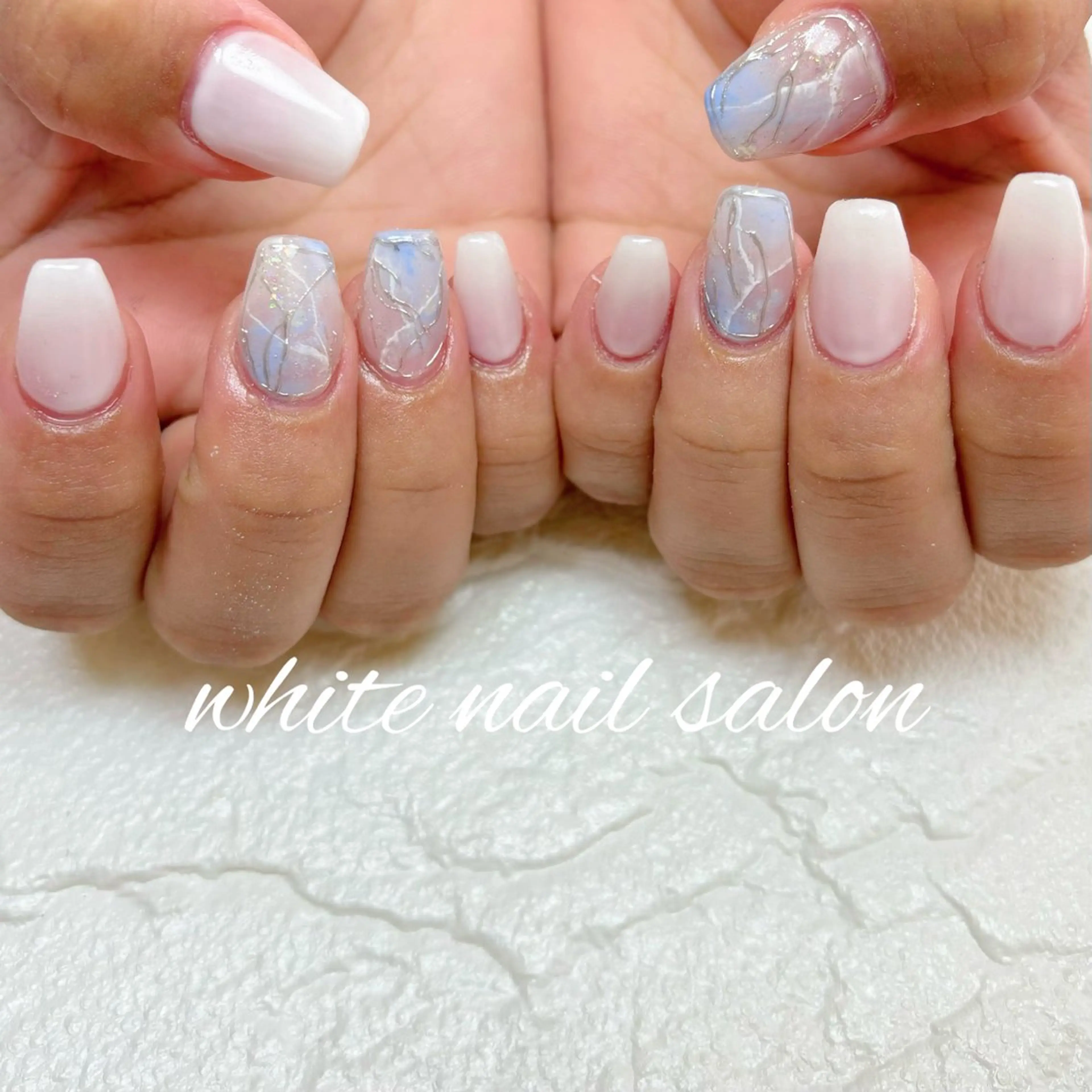 ネイル 持ち込み ホワイト ハンドネイル white nail salonのネイルデザイン