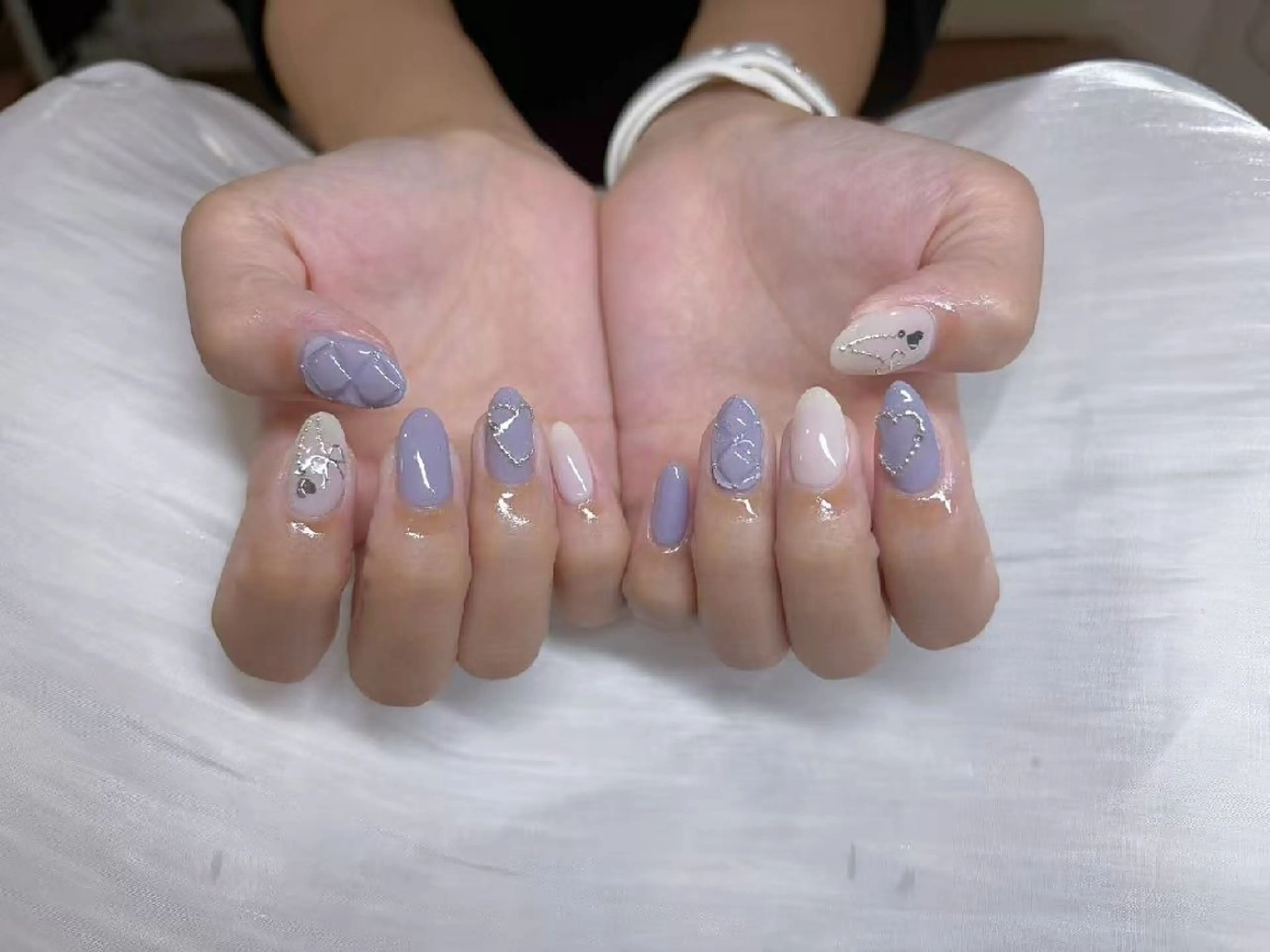 ネイル フットネイル フレンチネイル ジェルネイル ガラスフレンチ 韓国ネイル ハンドネイル ハンドケア The Nail 新大久保店のその他イメージ