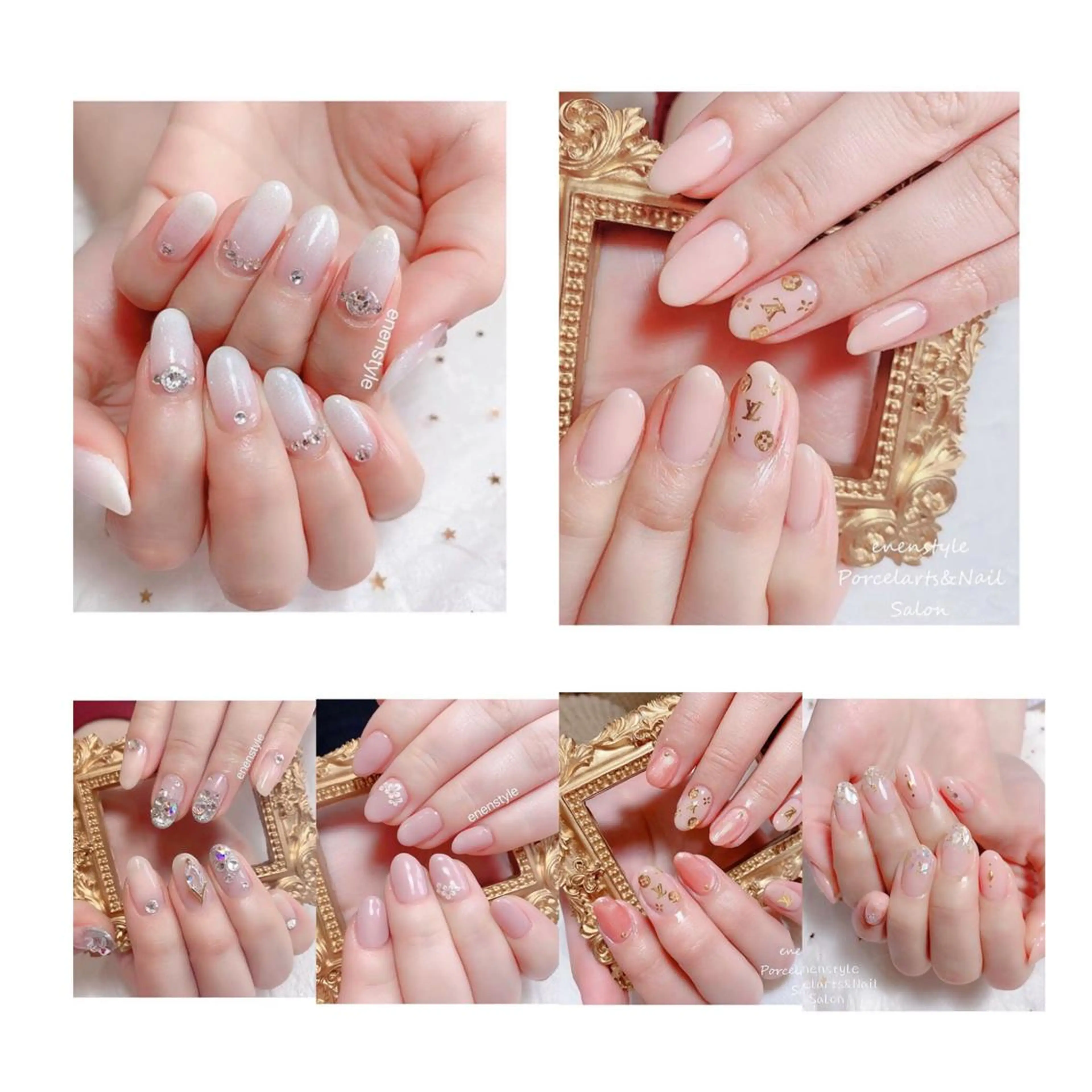 ミディアム ネイル ジェルネイル ニュアンスネイル オフィスネイル ワンカラーネイル パラジェル 👑enen style👑のネイルデザイン