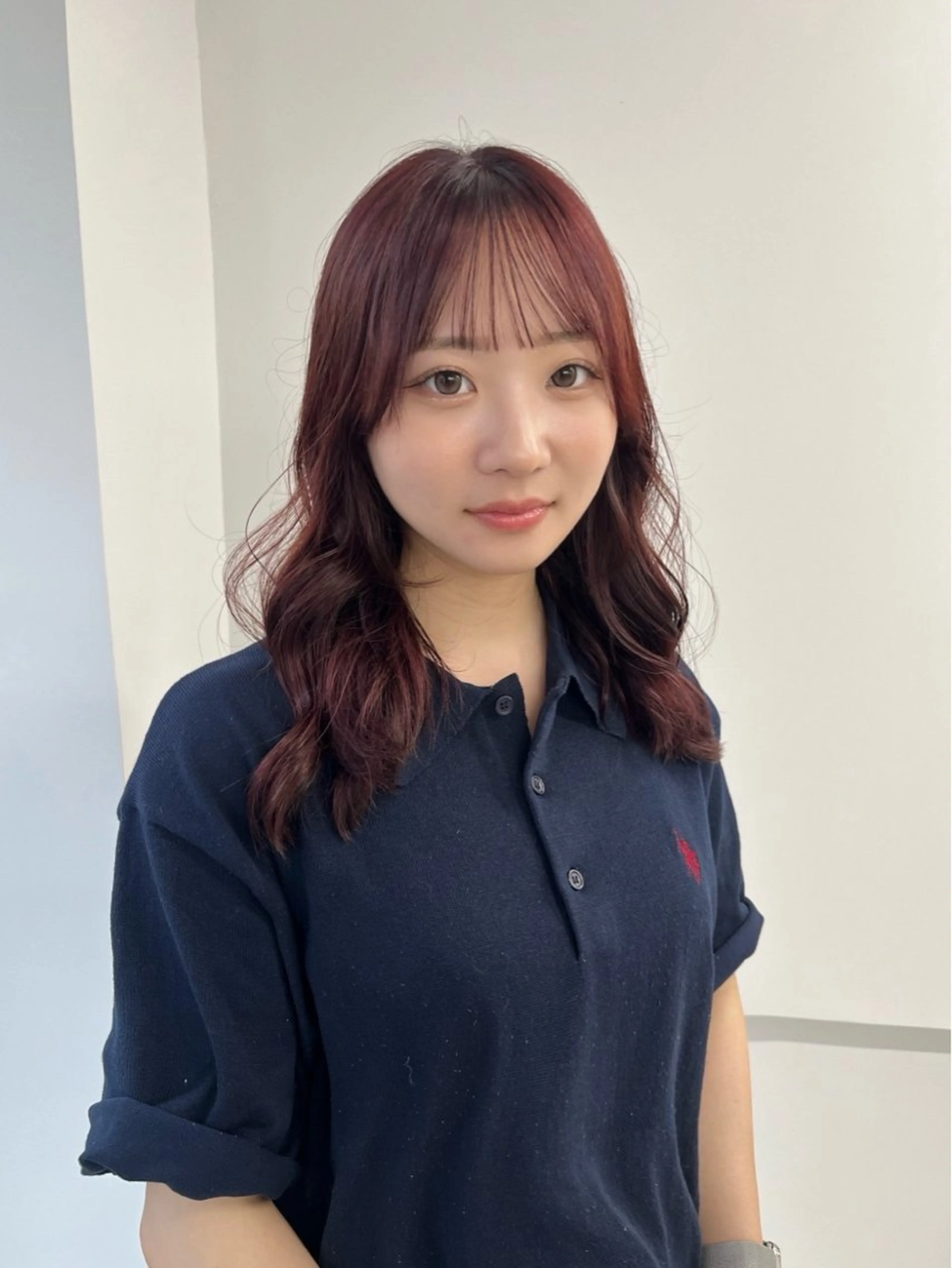 ミディアム ヘアカラー 酒井 美里のヘアスタイル