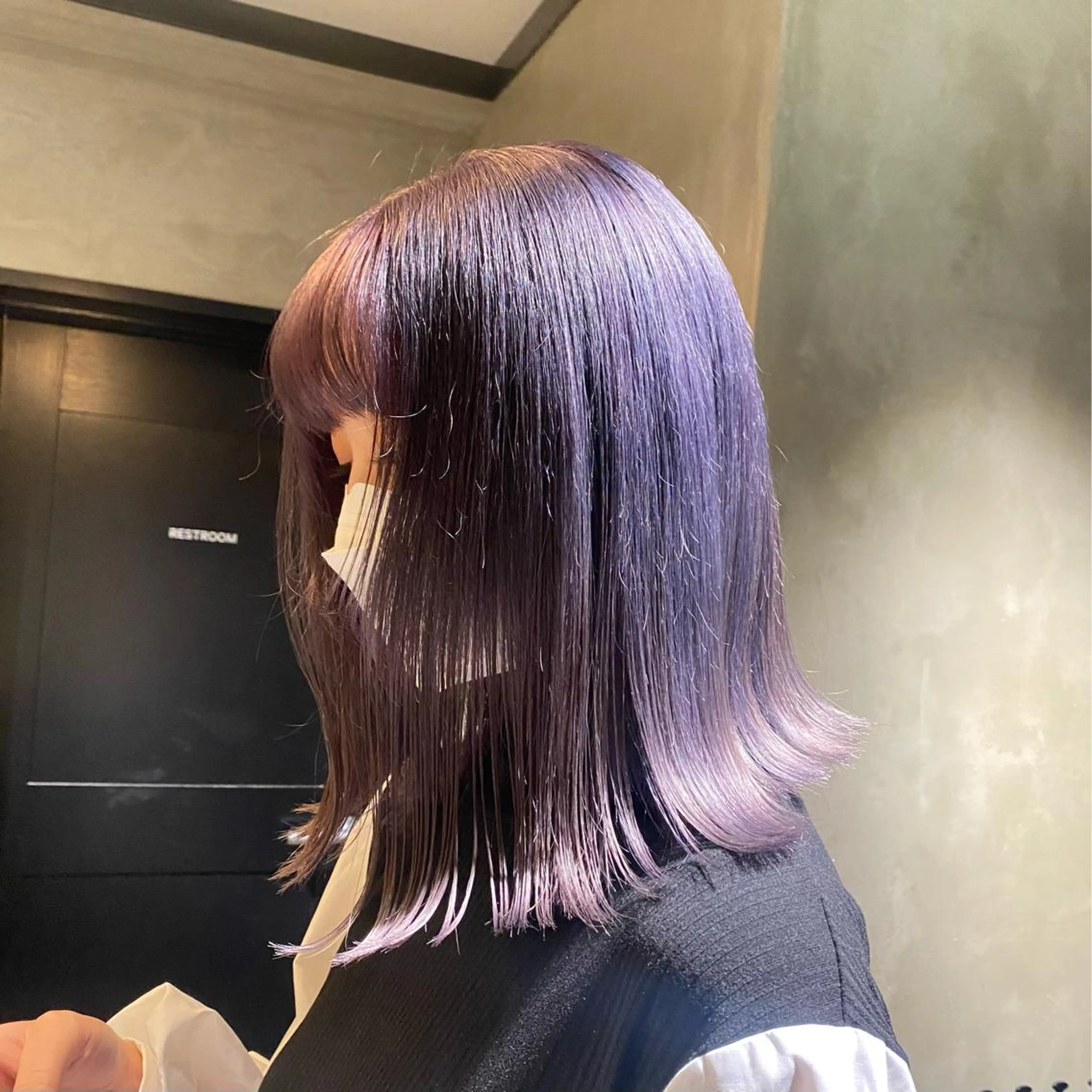 セミロング カラー デザイン/アレンジ ❤︎イシイレイのヘアスタイル