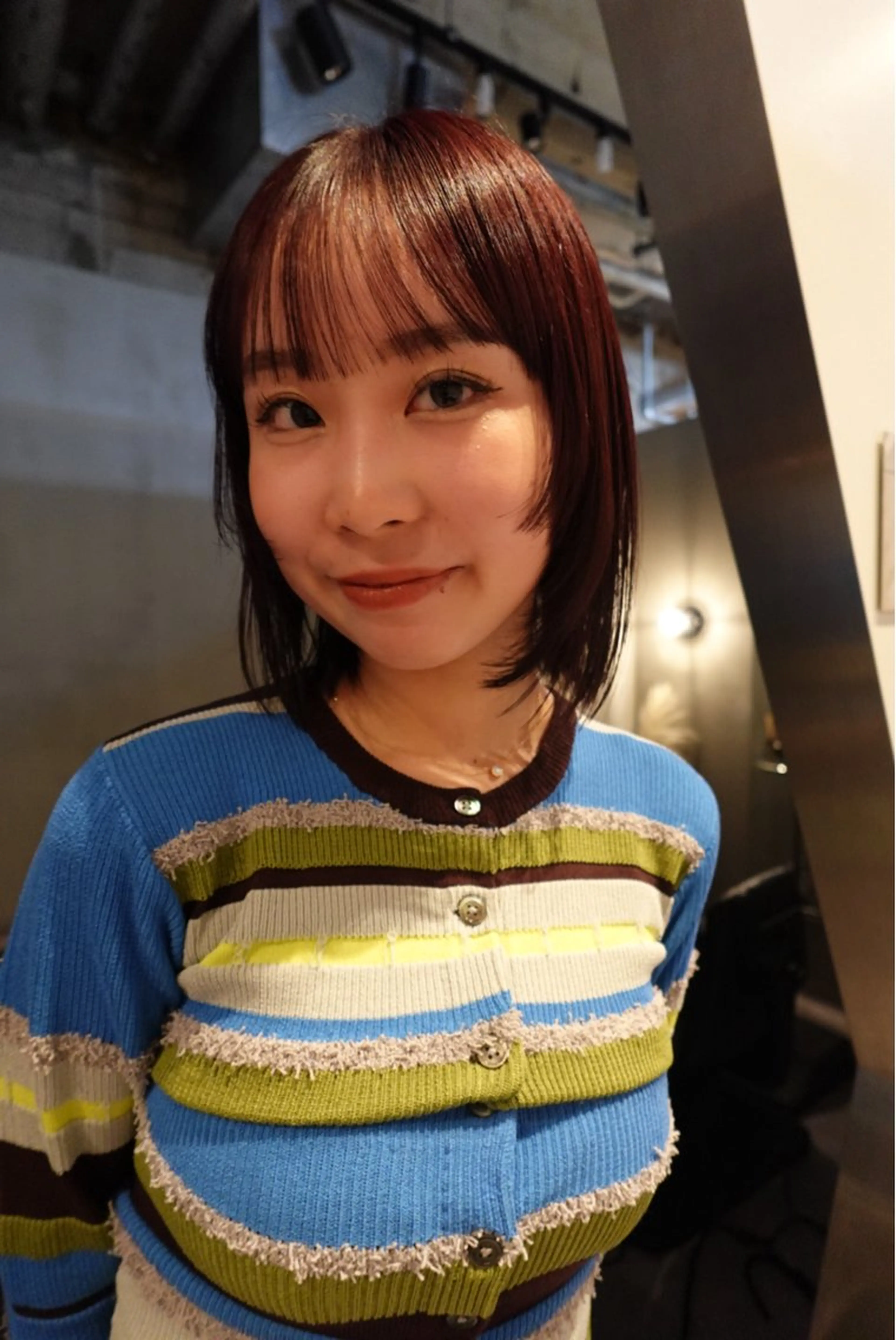 ミディアム 顔まわりレイヤー 姫カット レイヤーカット カット ボブパーマ無料 /yuukiのヘアスタイル