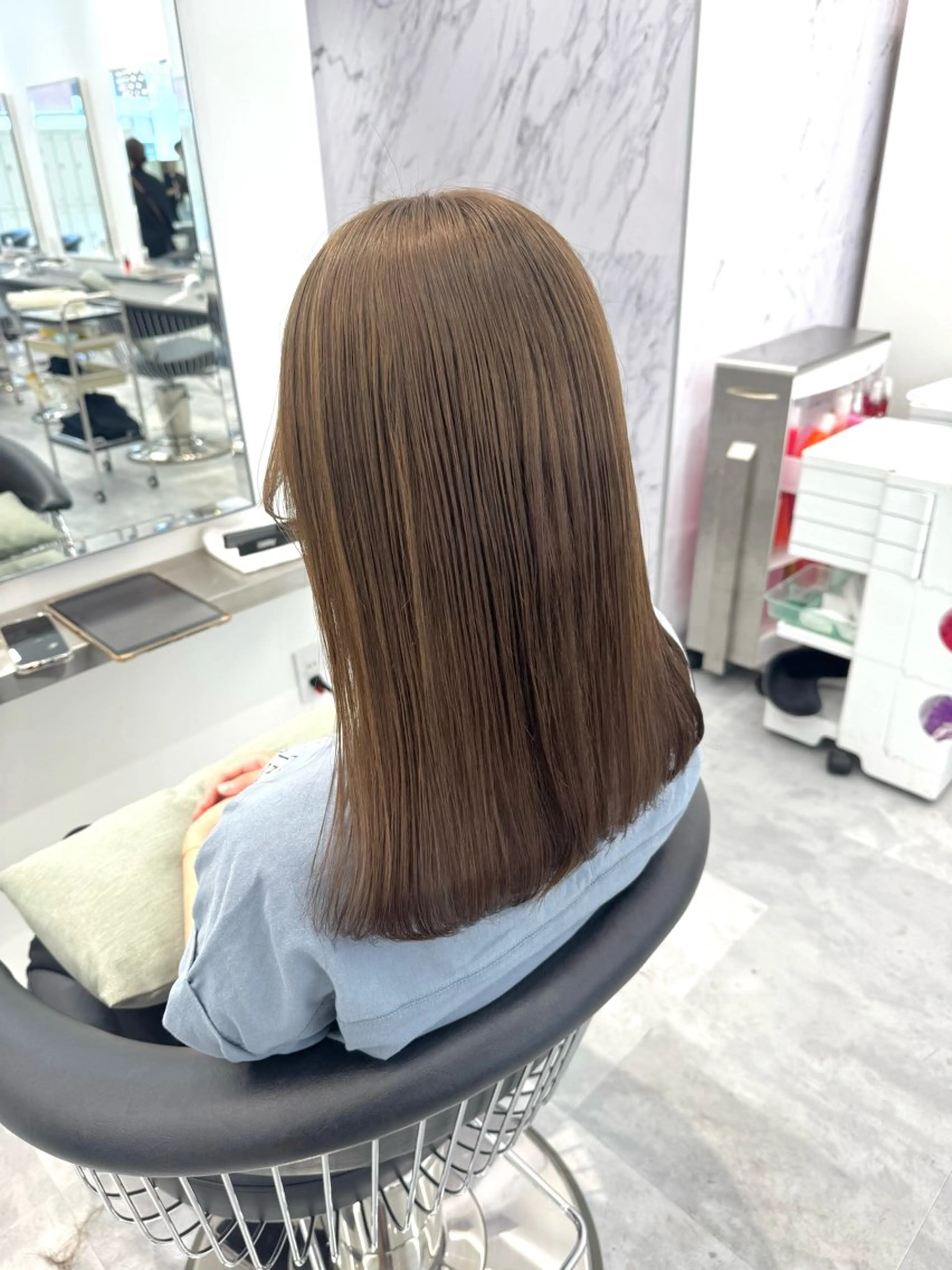 ロング カラー ヘアカラー ParveMix🍀 藤原愛未のヘアスタイル