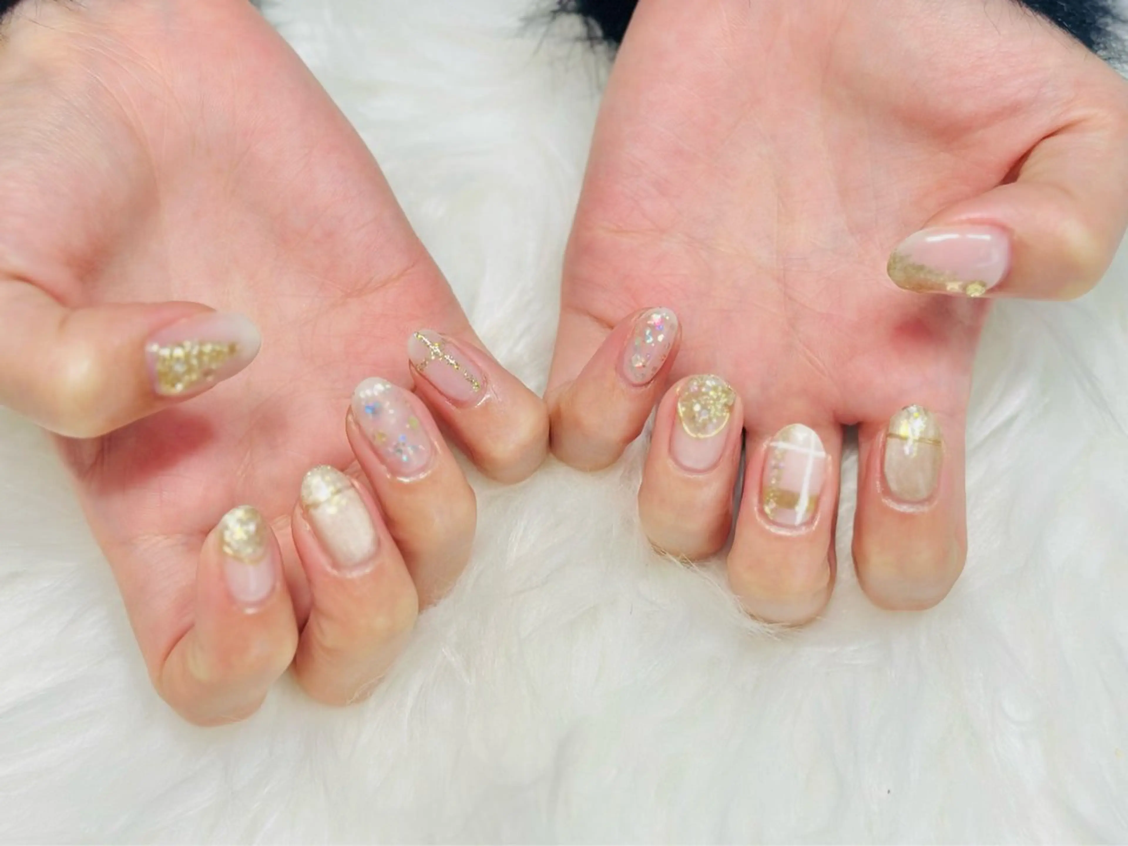 ネイル 持ち込み 冬ネイル クリスマス nailsalon oluoluのネイルデザイン