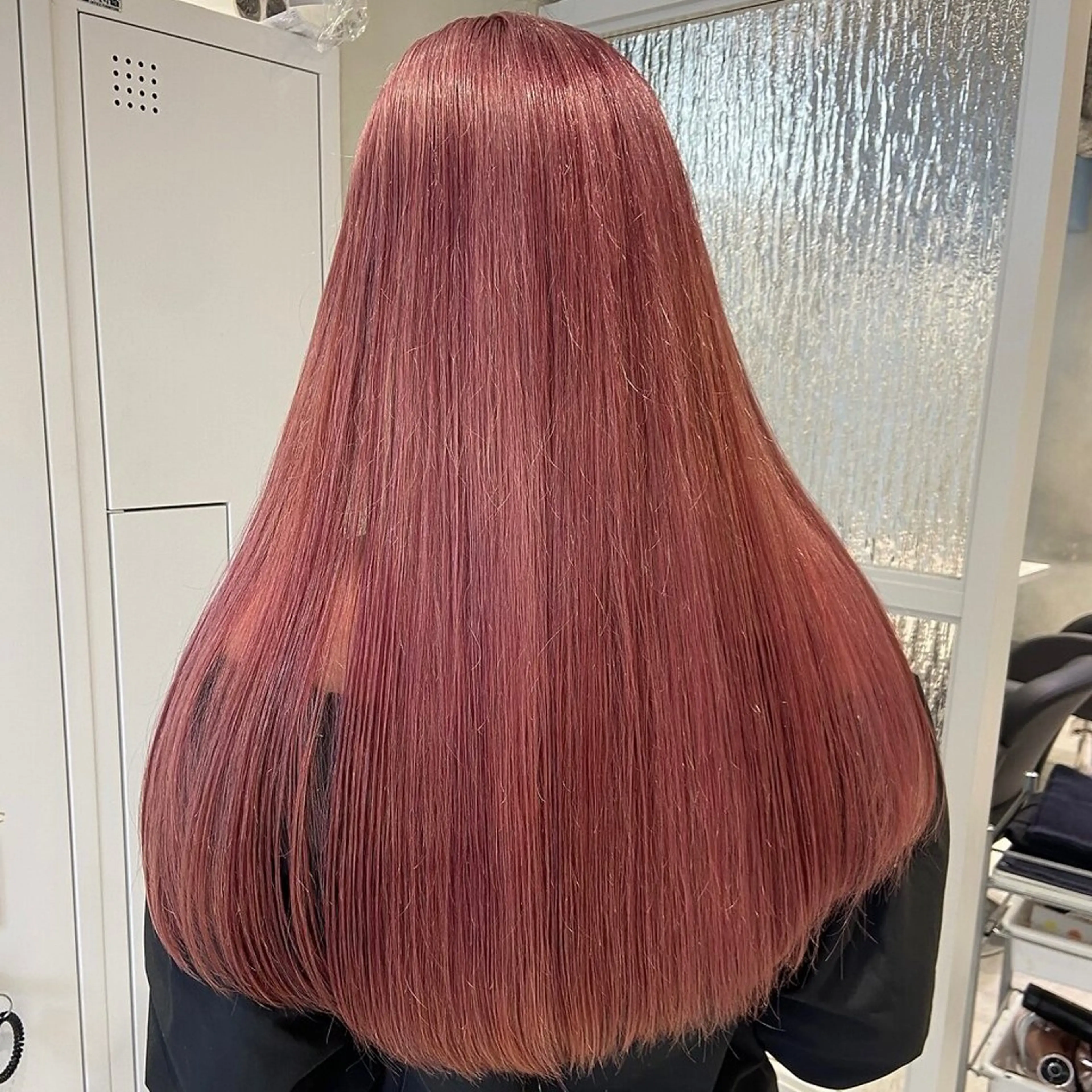 ロング カラー ブリーチ ピンクカラー ロング 💖ブリーチ/暖色 𝐘𝐮𝐢💖のヘアスタイル