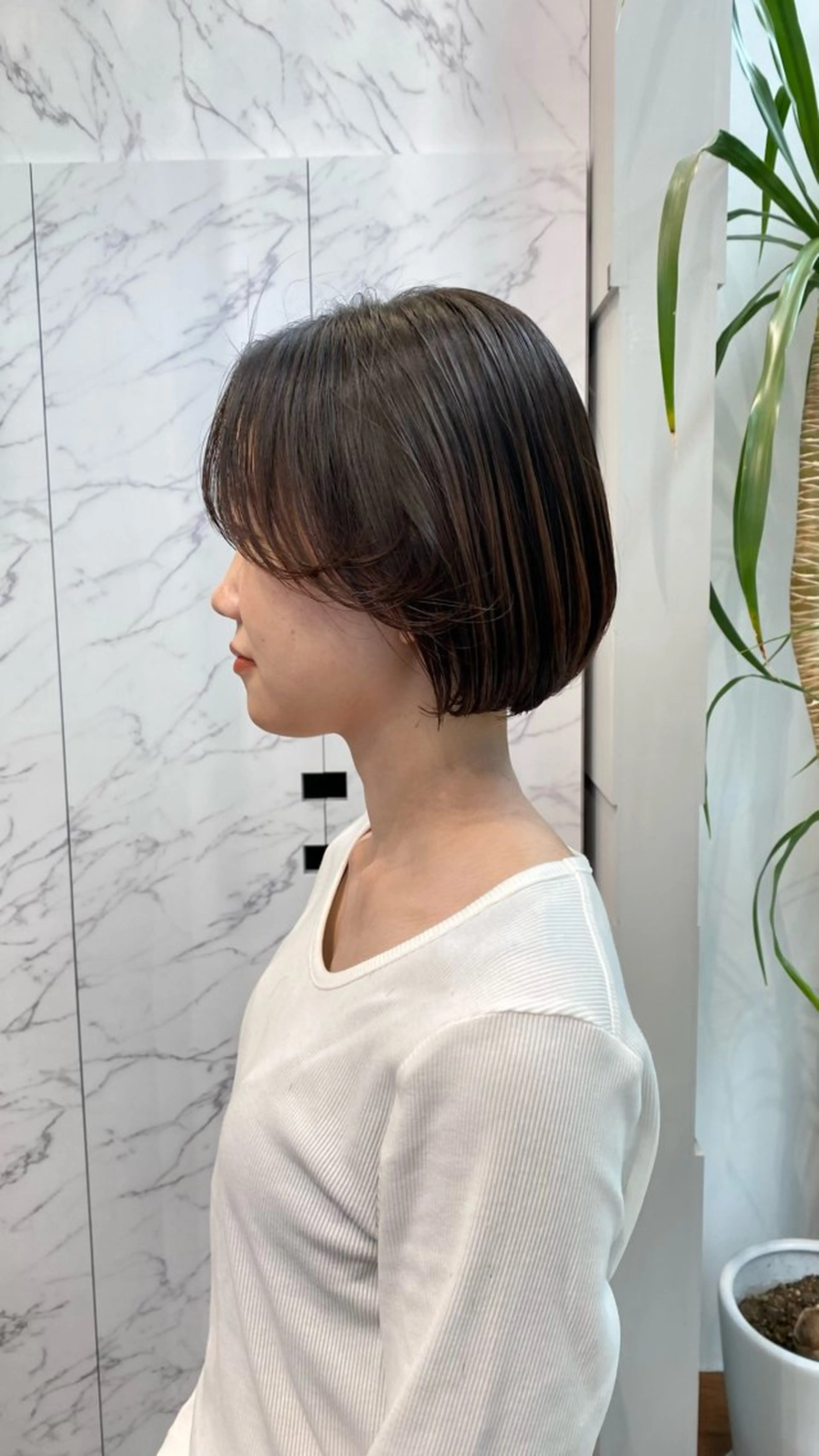 ショート カット 縮毛矯正 マツザキ マナトのヘアスタイル