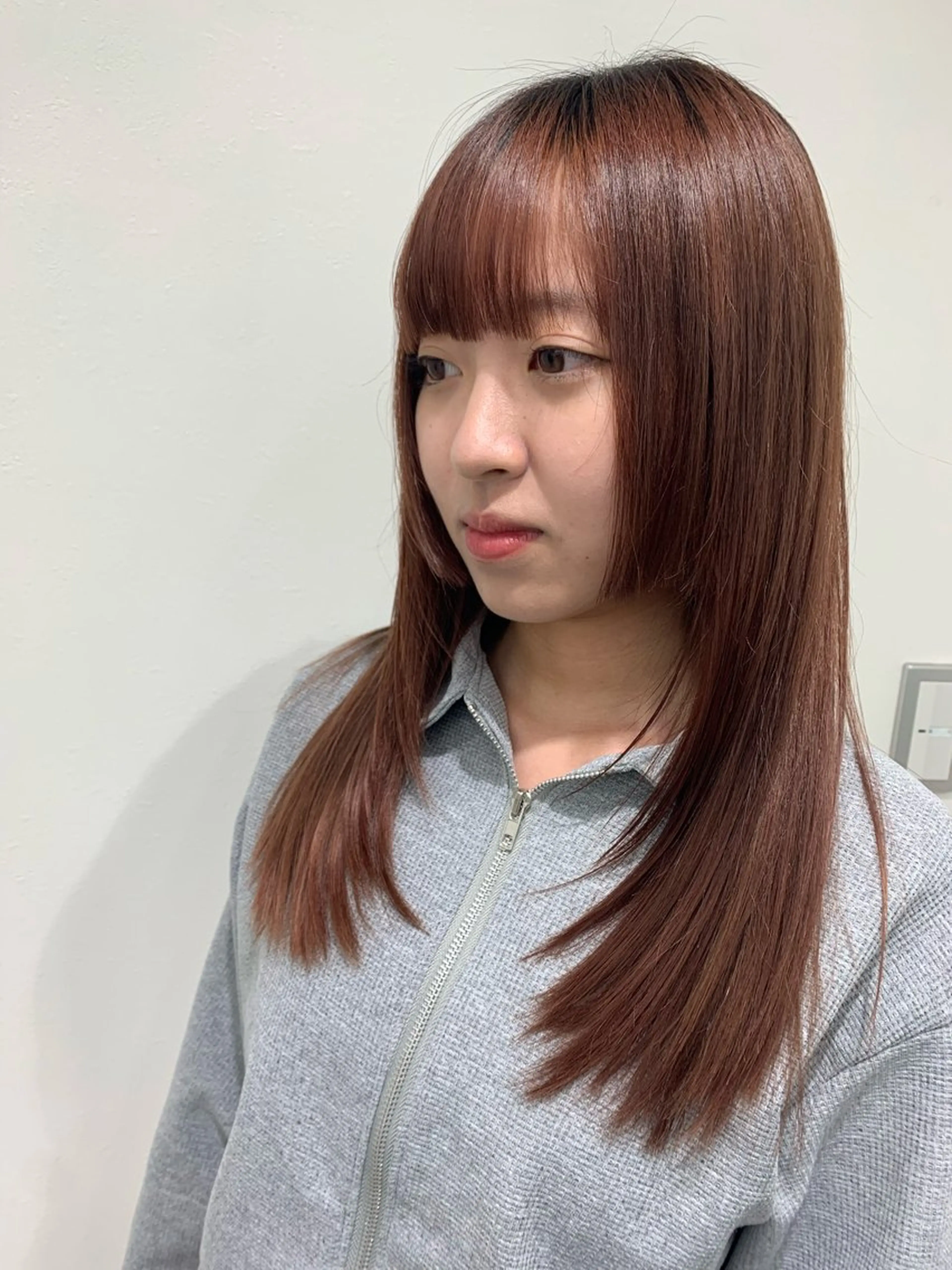 ロング 姫カット レイヤーカット Rina🪄 韓国風レイヤーcutのヘアスタイル