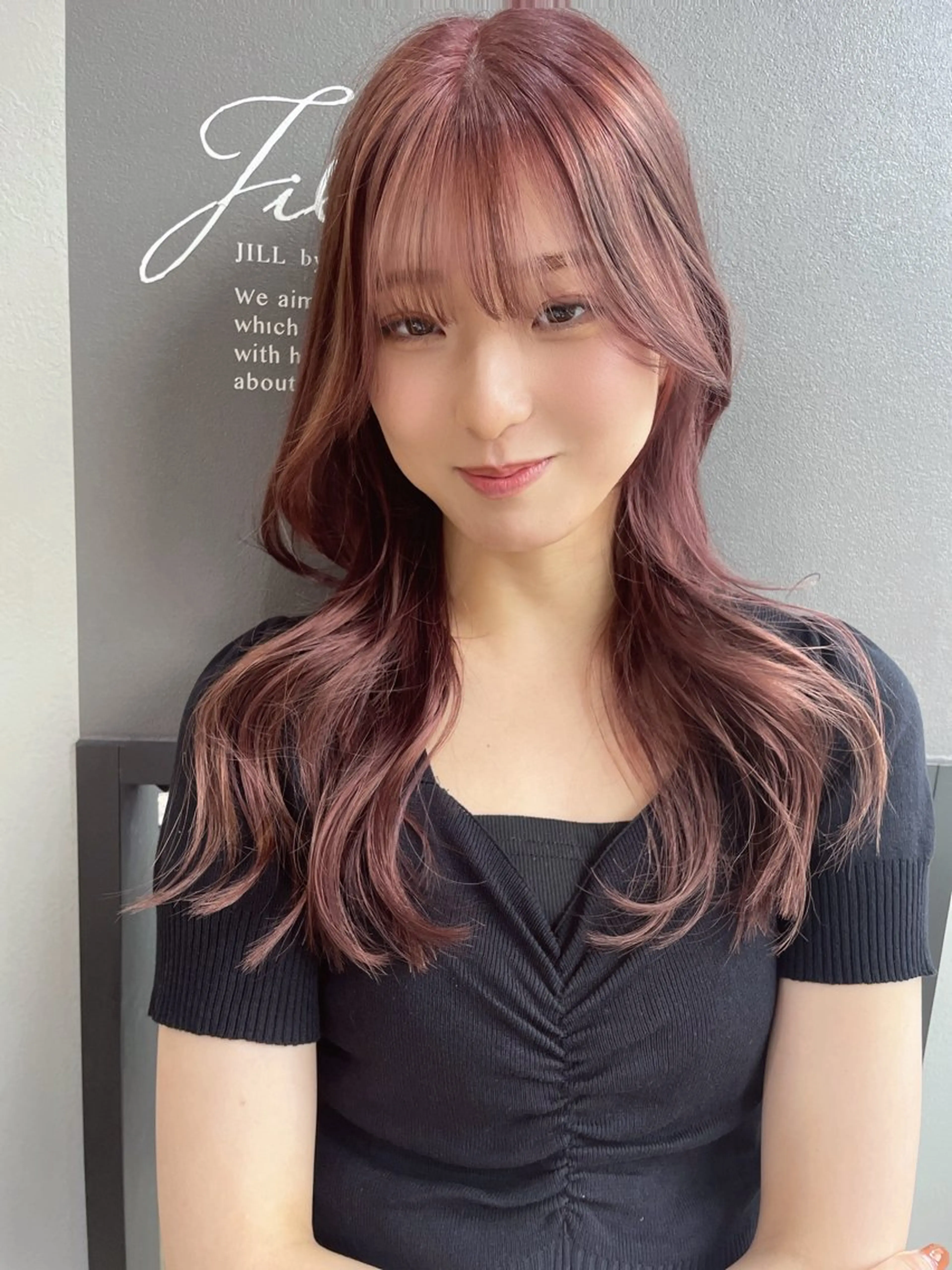 ロング カラー レイヤーカット カット ヘアカラー AIRI layer cut hairのヘアスタイル