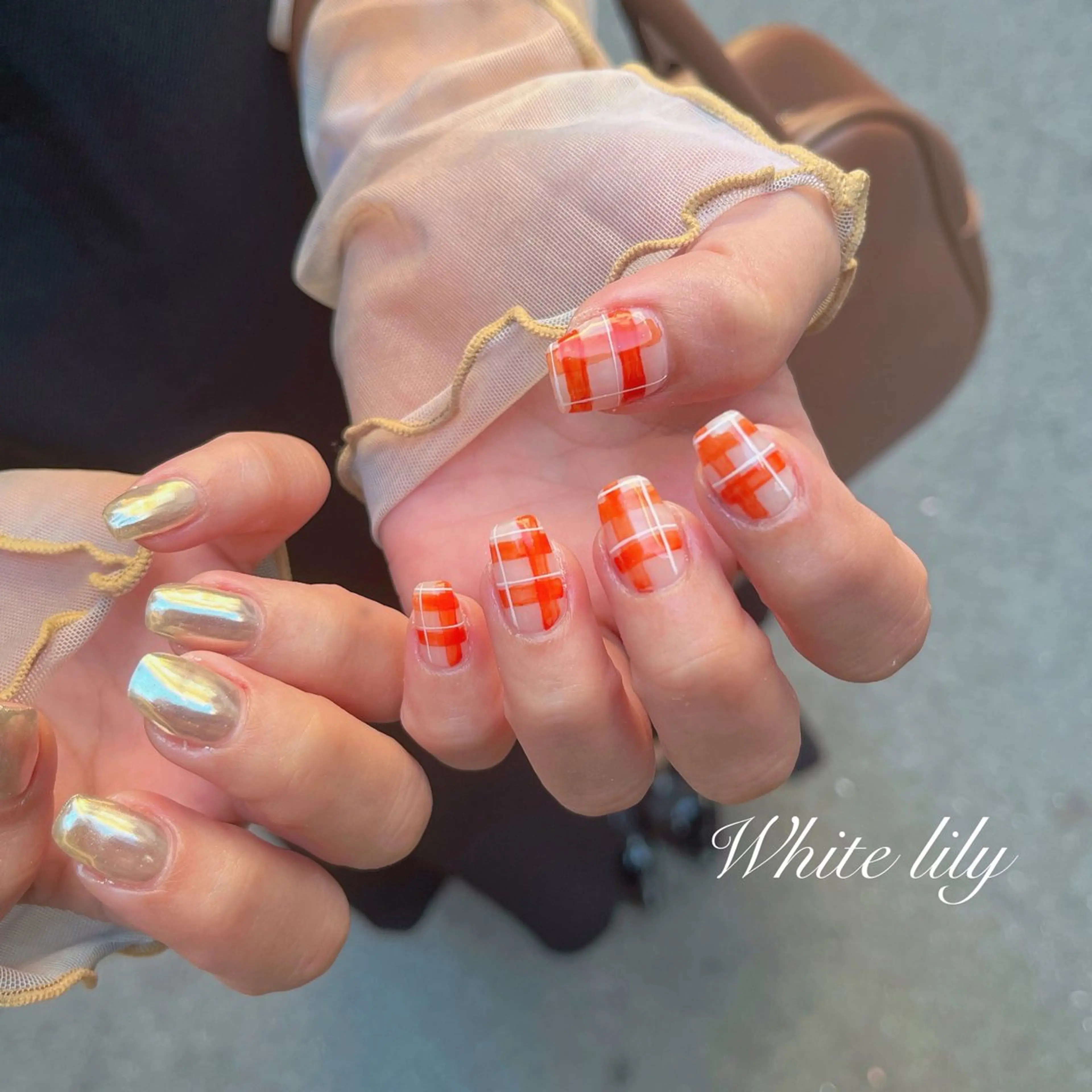 ネイル ハンドネイル White lily所属・牧田 雅世のネイルデザイン