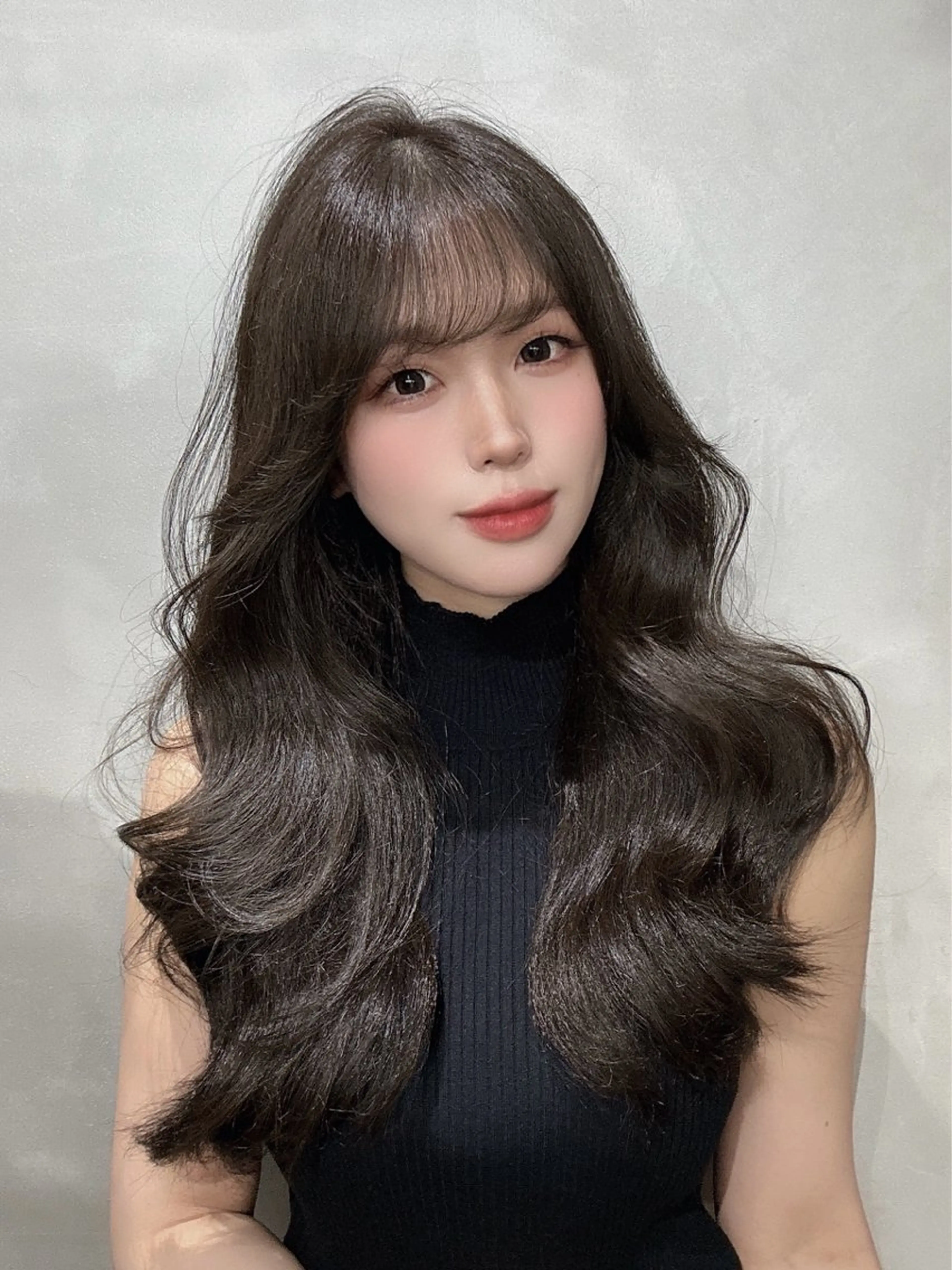 ロング セジュン 韓国レイヤー/顔周りのヘアスタイル