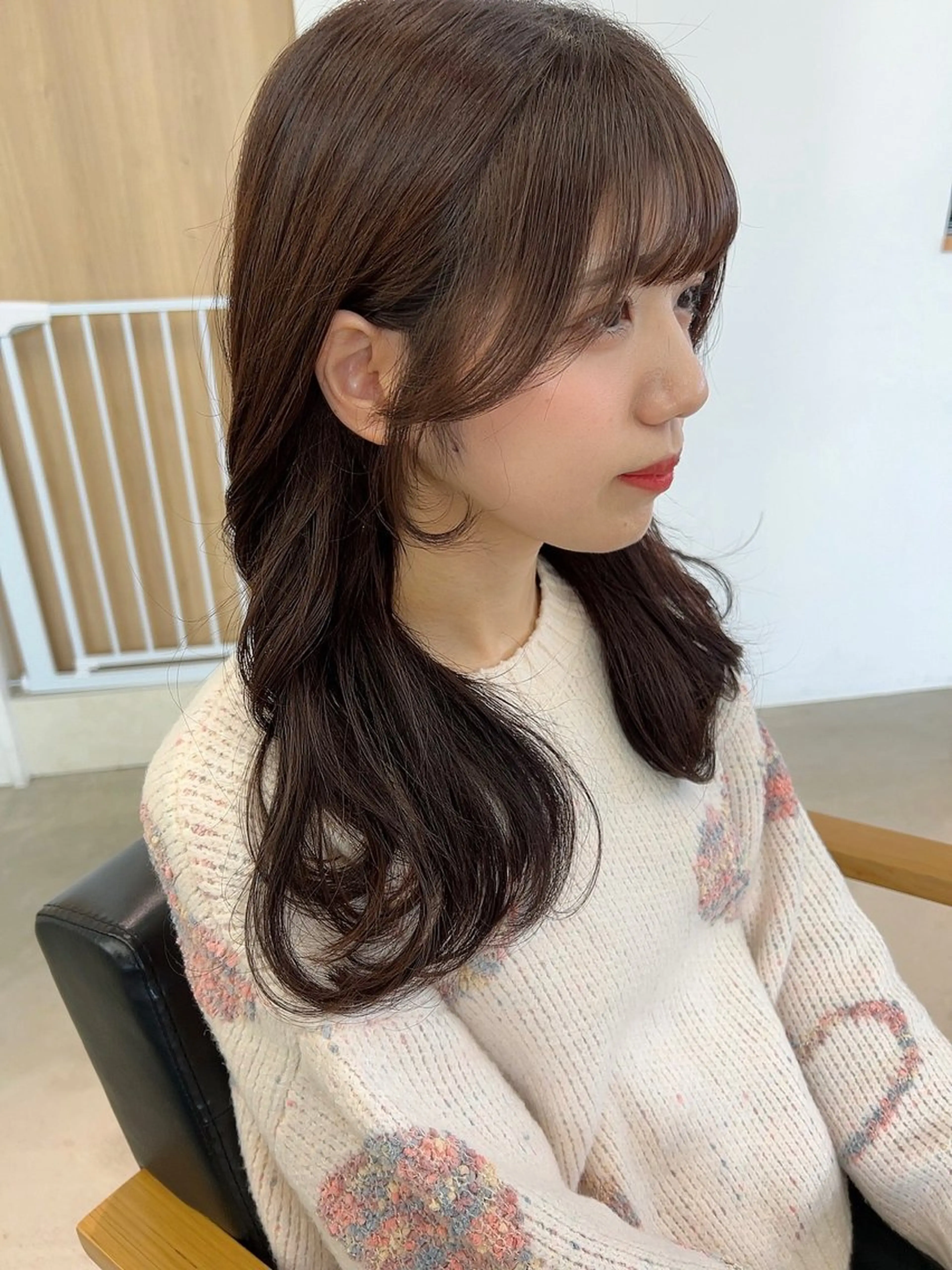 ロング レイヤーカット カット ヘアカラー トリートメント vince. moekoのヘアスタイル