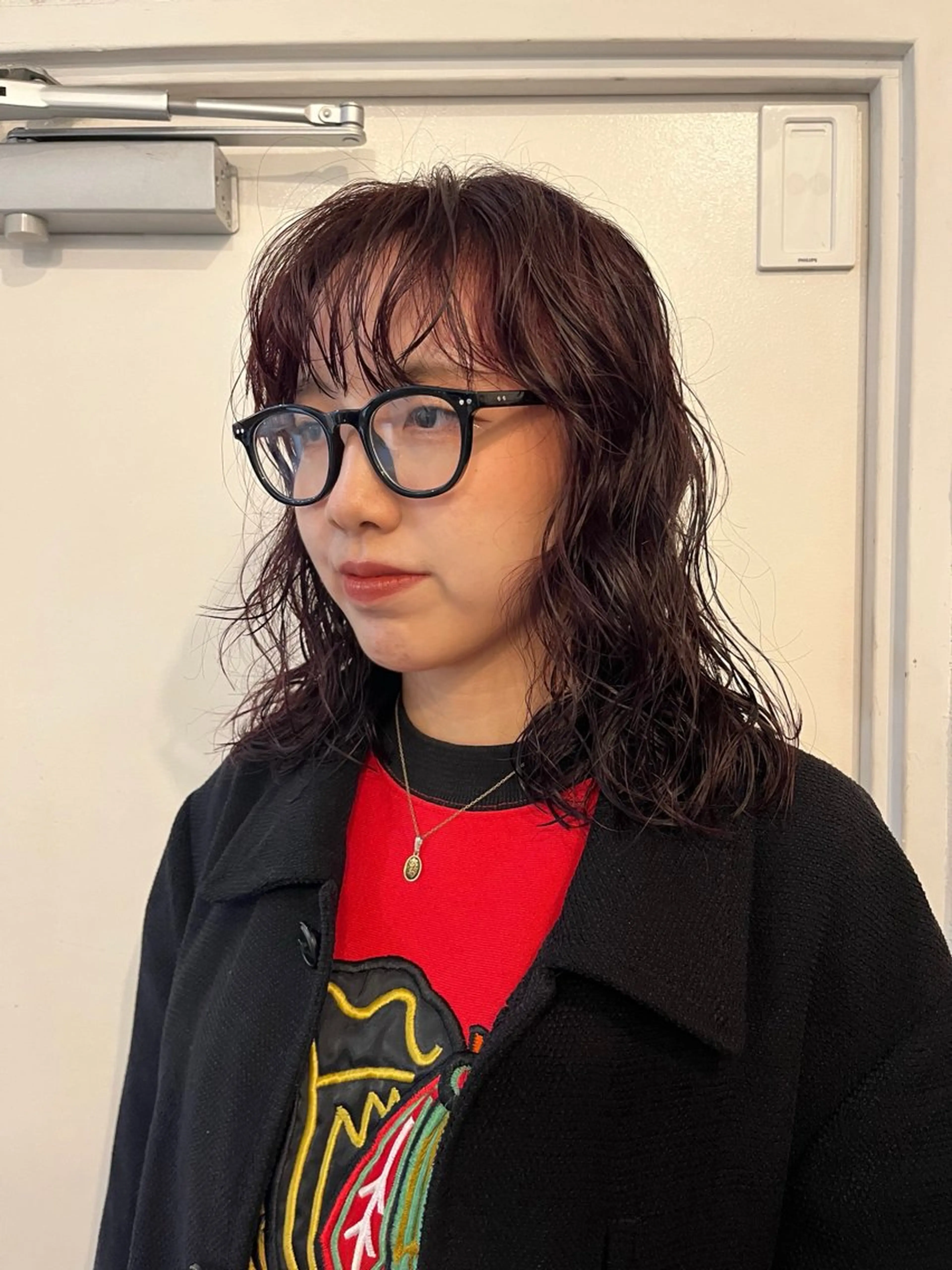 ミディアム カラー パーマ カット ヘアカラー パーマ ✴︎UNU ✴︎モエカのヘアスタイル