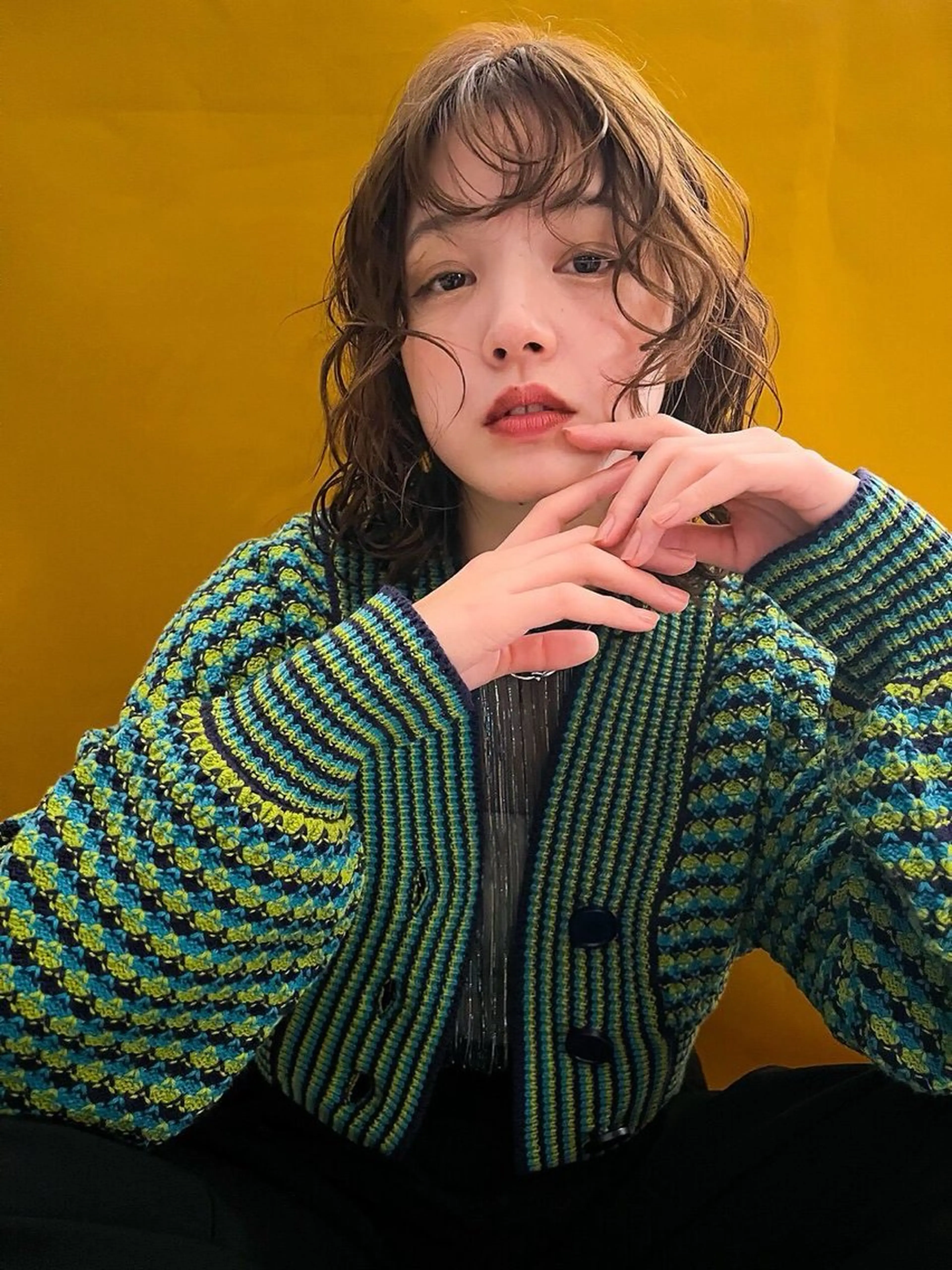 ショート カラー パーマ カット ヘアカラー パーマ bob / perm 松原吹季のヘアスタイル