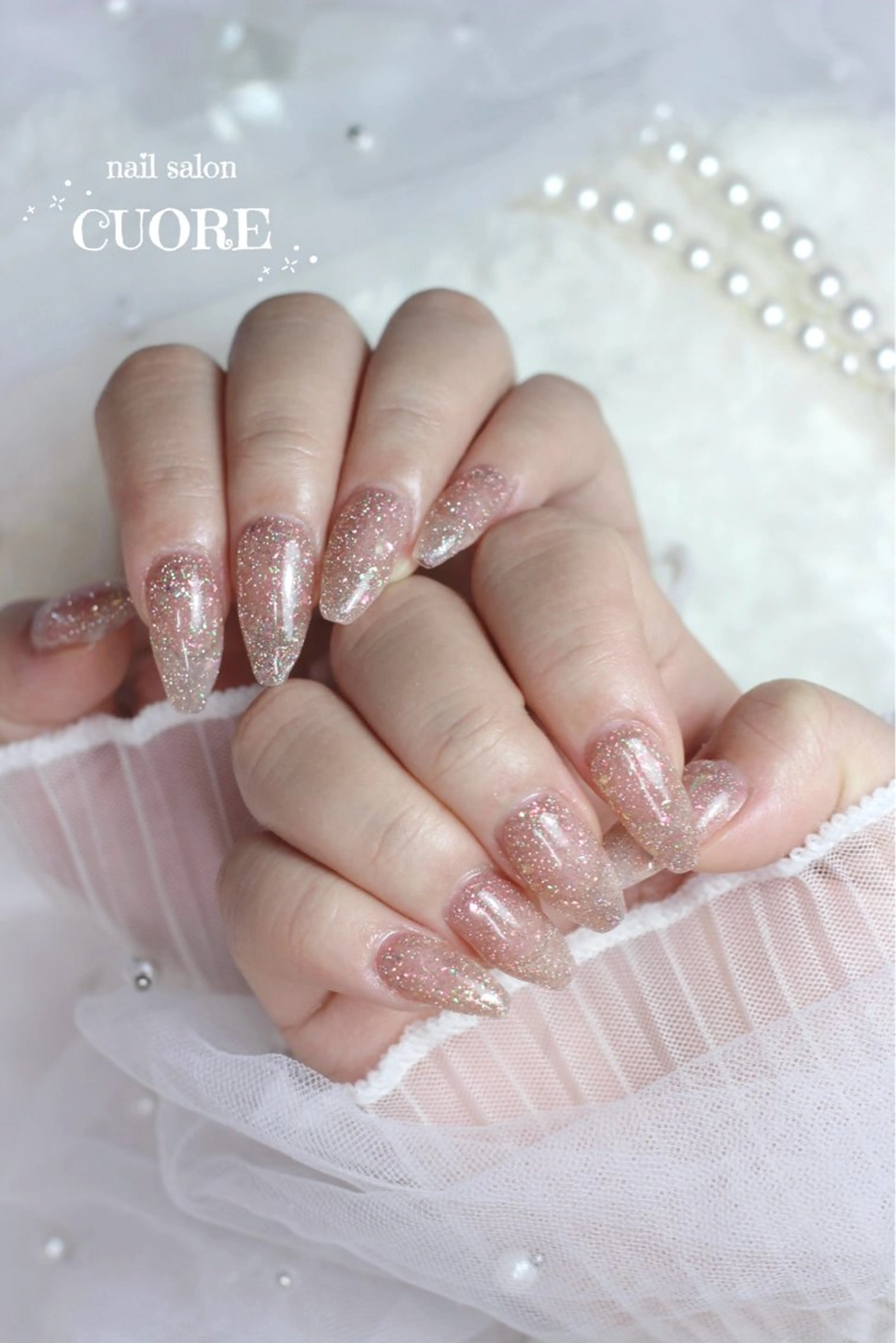 ネイル フラッシュネイル ワンカラーネイル シンプルネイル ハンドネイル nail salon CUOREのネイルデザイン