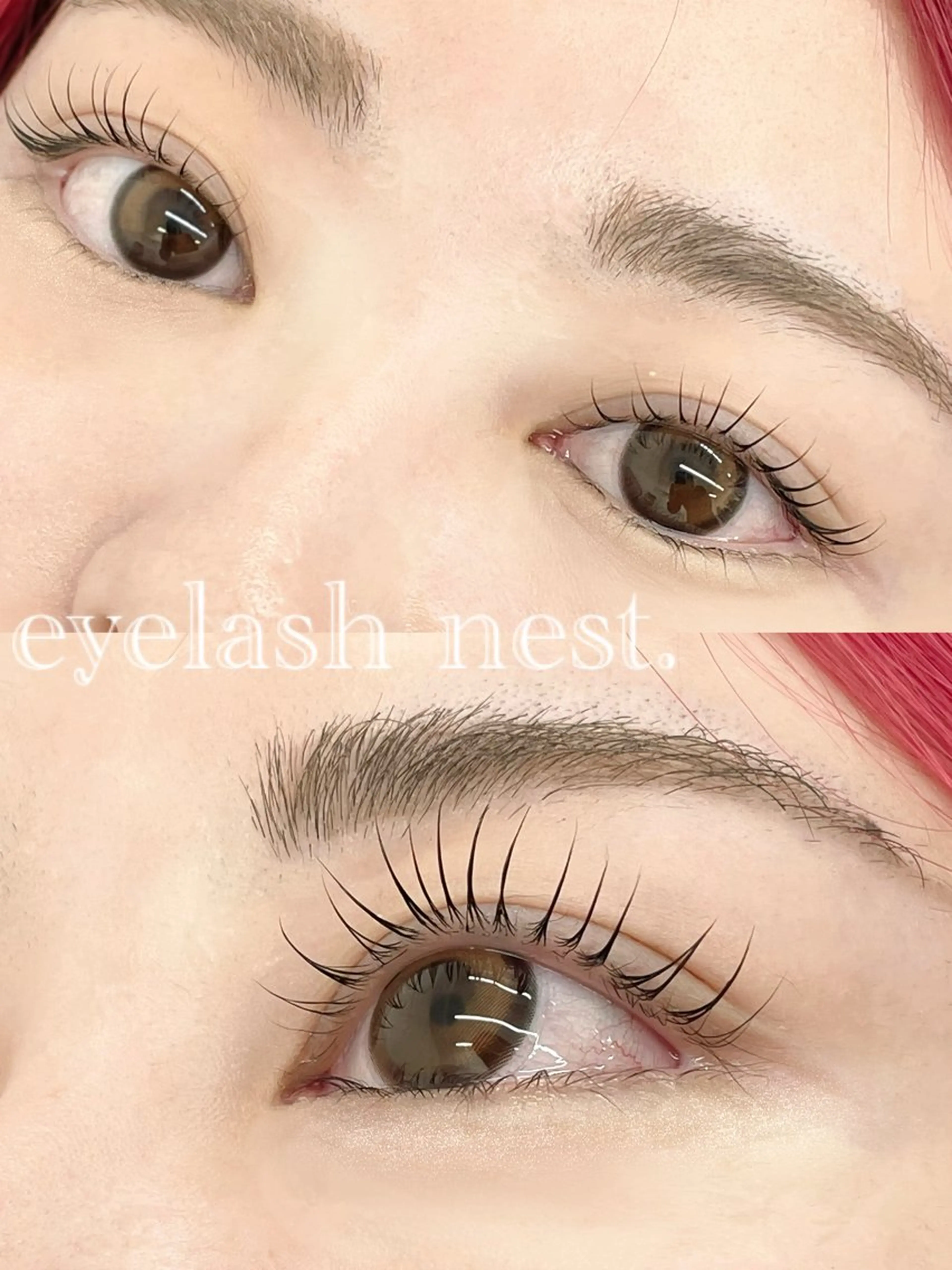 マツエク・マツパ 一重×まつ毛パーマ intime内nest.所属・🤍nest. エリ🤍のマツエク・マツパデザイン