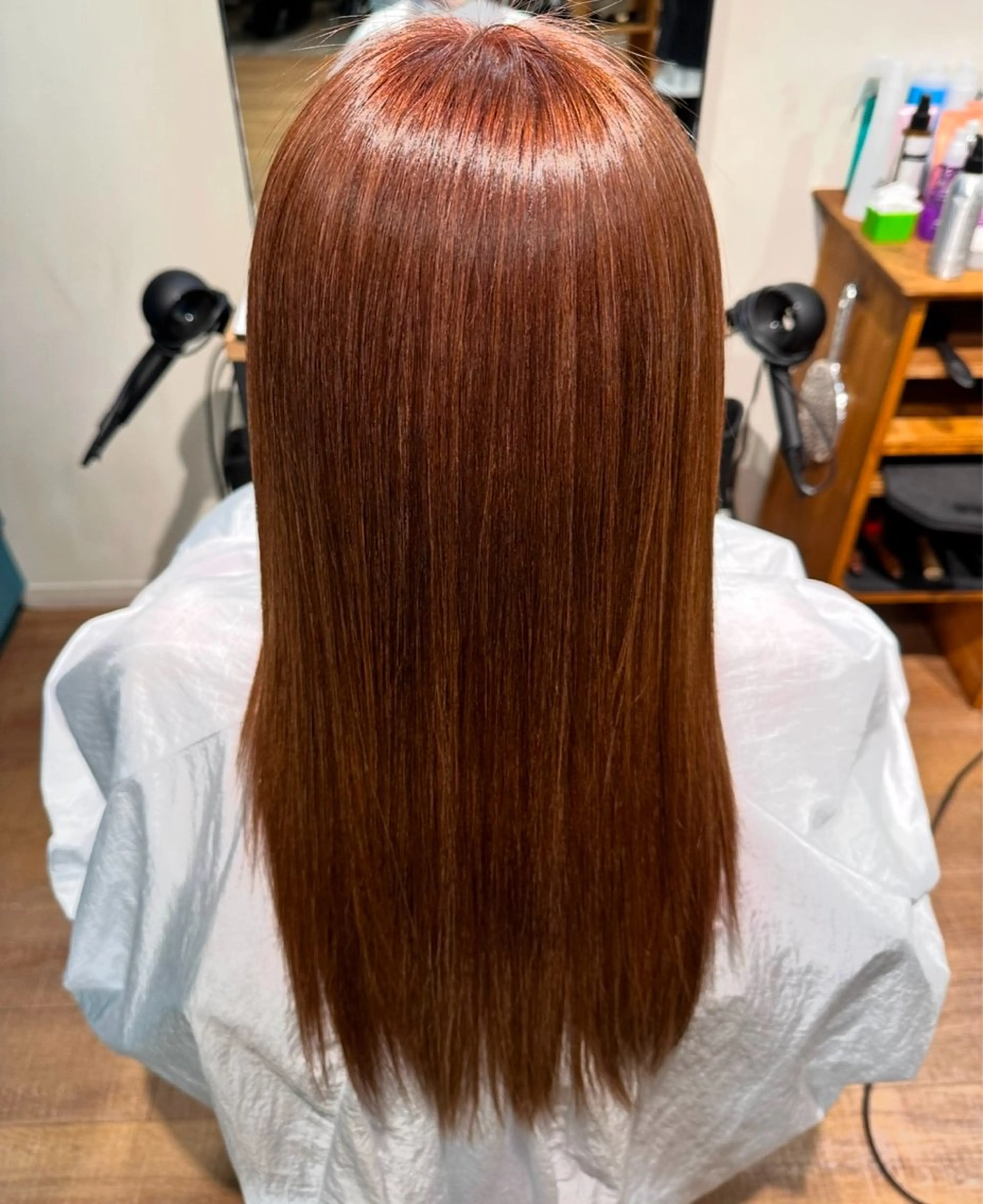 ロング 縮毛矯正 トリートメント 生天目 翔斗のヘアスタイル