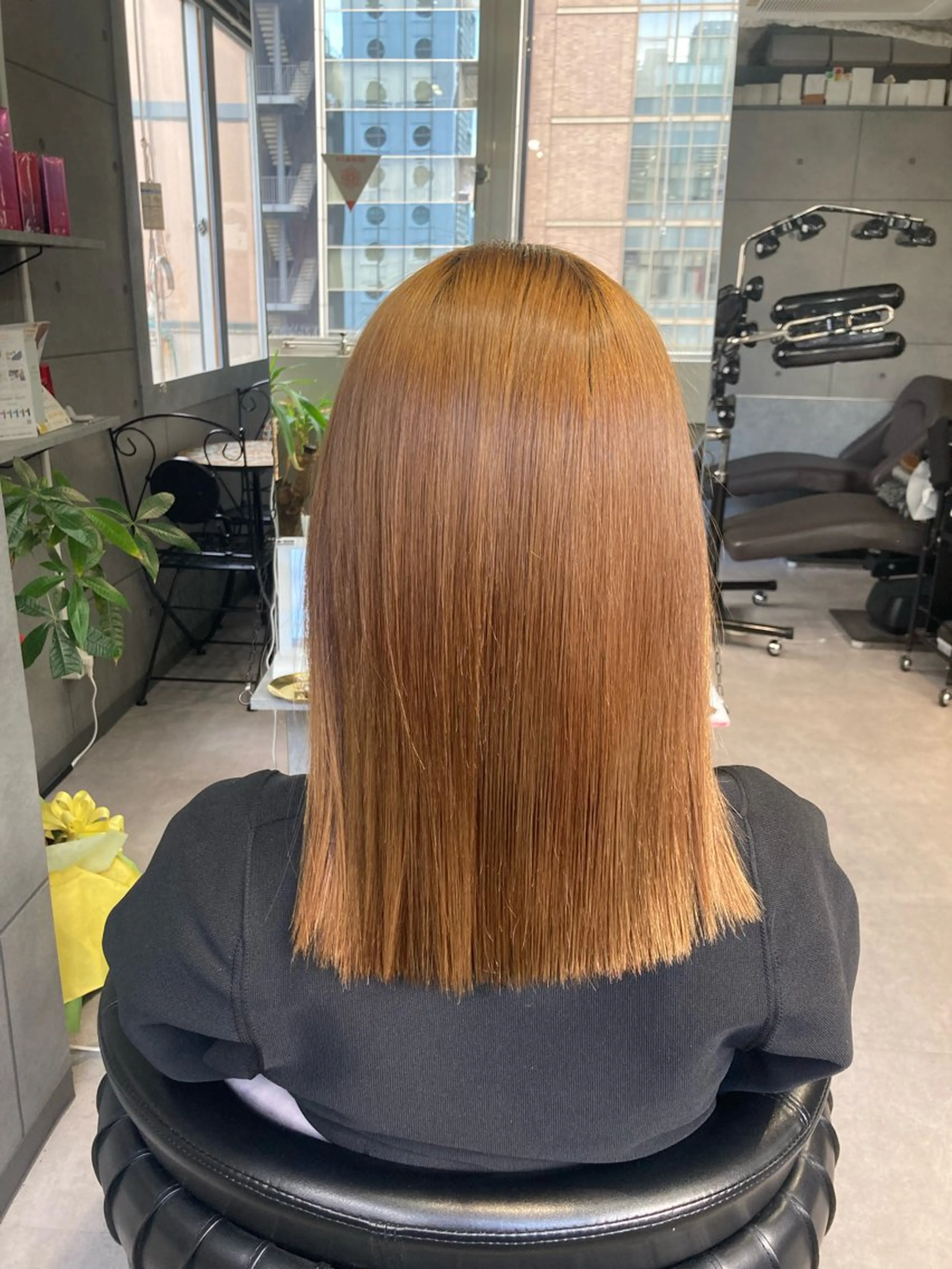 セミロング 縮毛矯正 髪質改善☺︎縮毛矯正 ふじい まりんのヘアスタイル