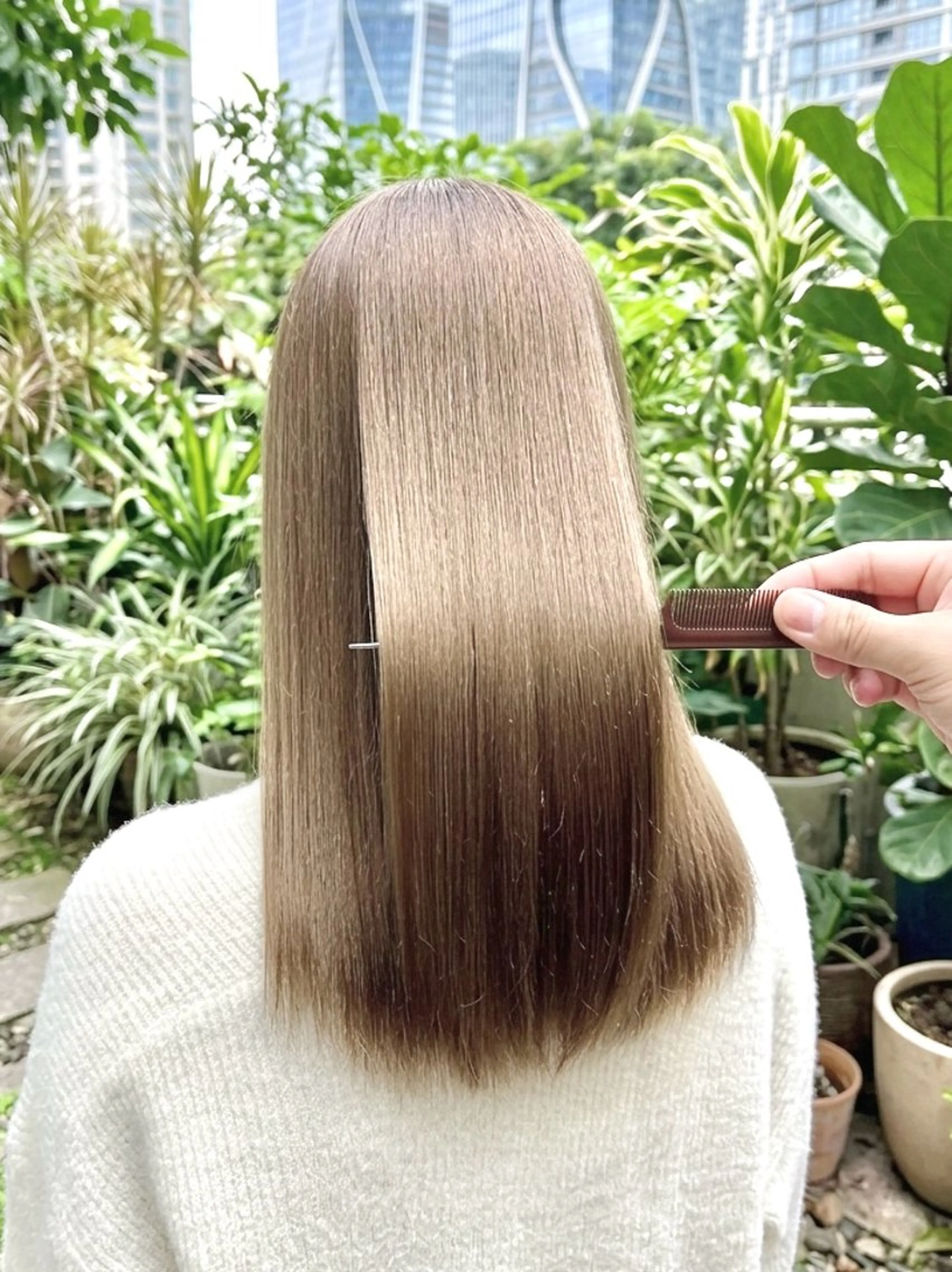 〔💎人気No.2💎極艶ヘアーに🌿〕ULTOWA髪質改善フルコース&1カラー&メンテナンスカット&ナノスチームTRの写真