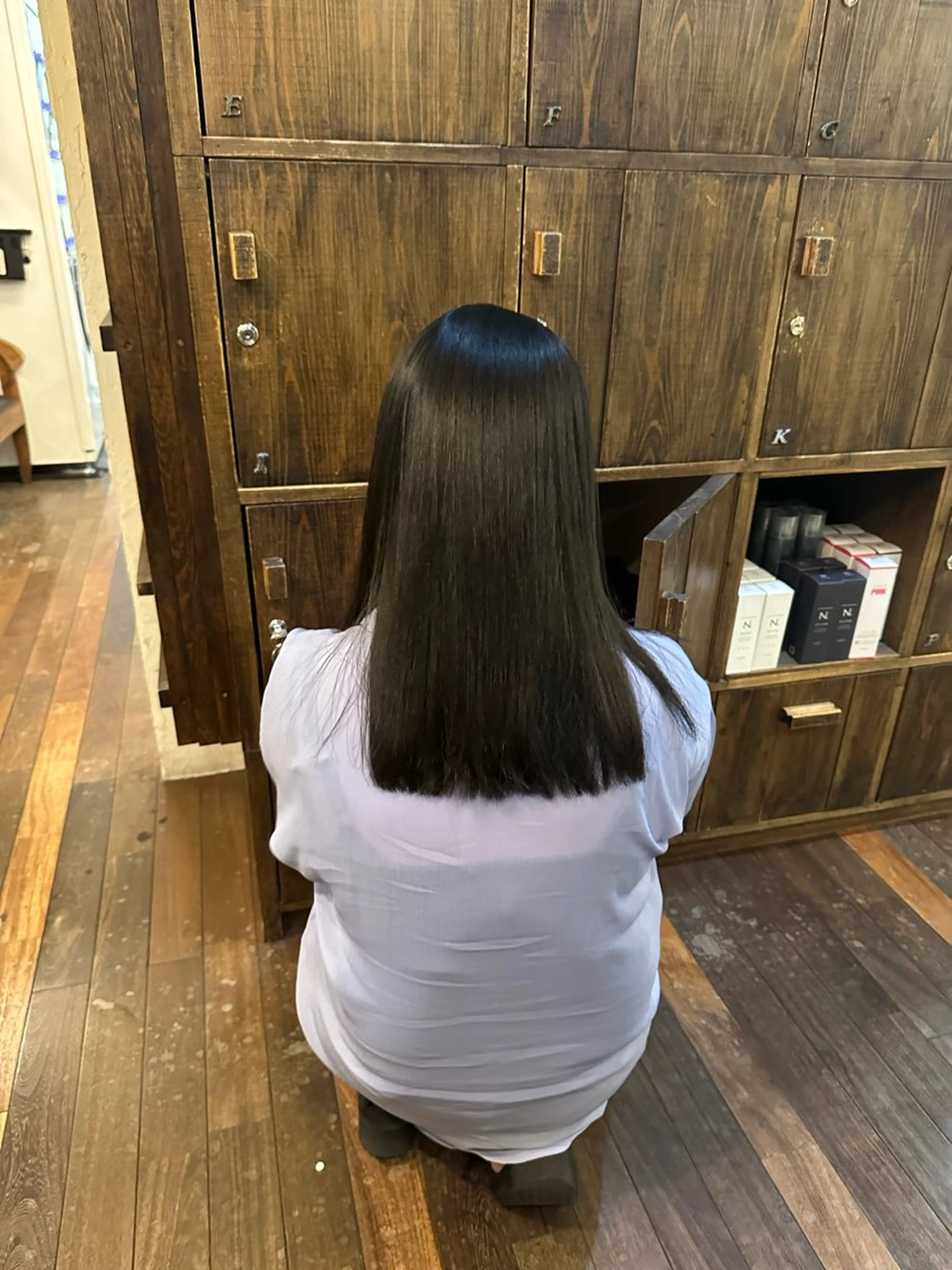 セミロング カット 縮毛矯正 トリートメント ショート/ボブ /髪質改善/内山翔太のヘアスタイル