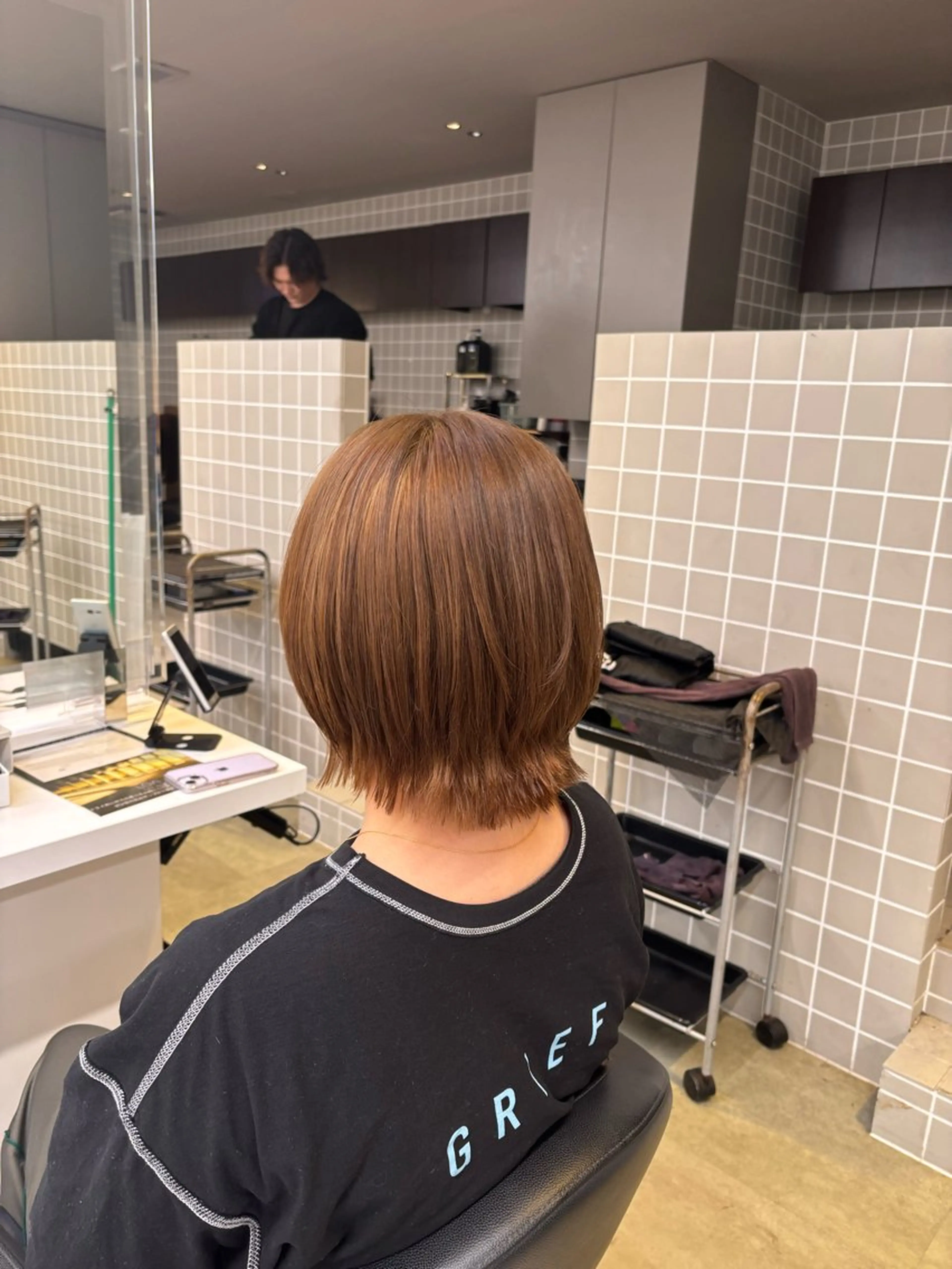 ミディアム カラー y2k✩︎⡱レイヤー ウルフ/オリーブ🍀のヘアスタイル