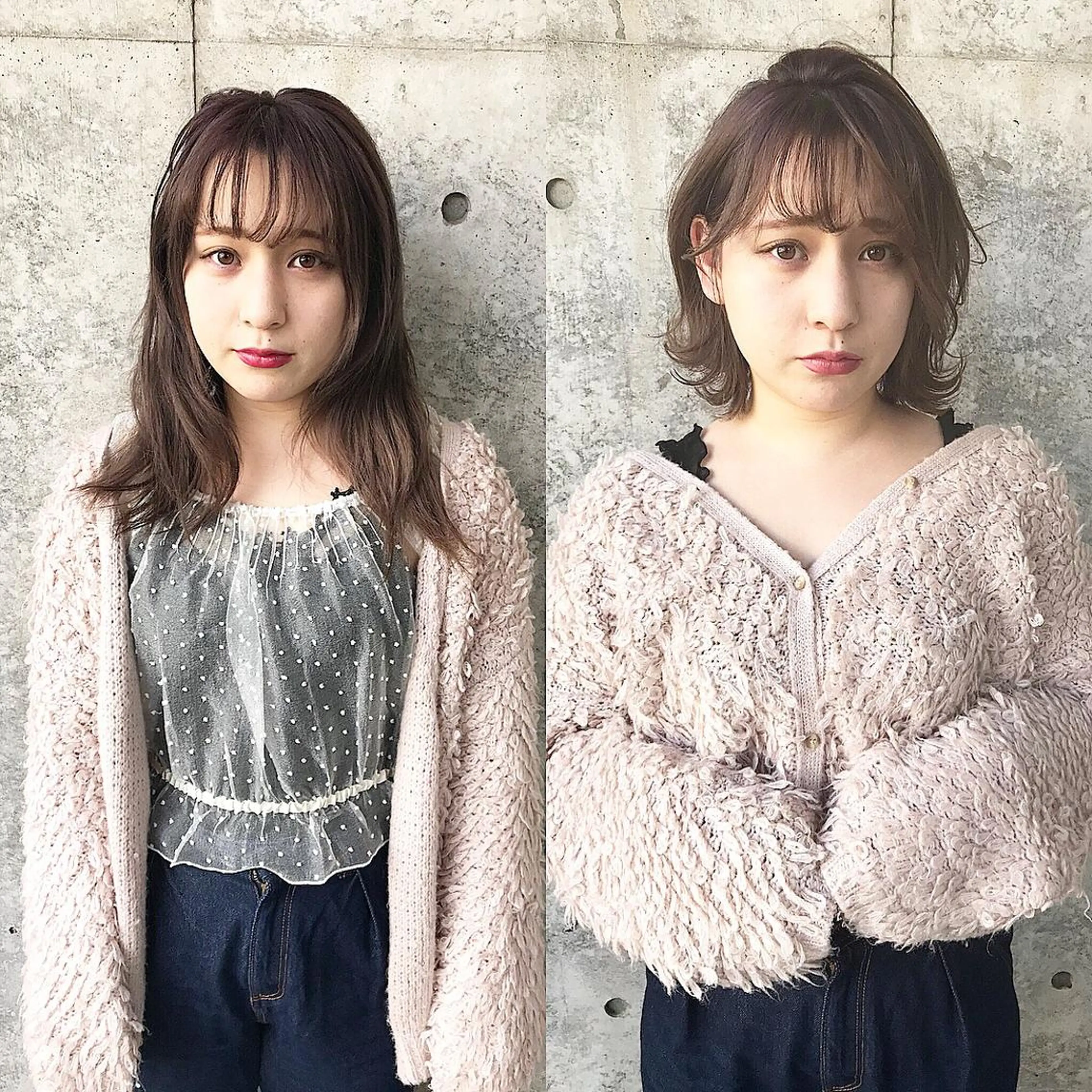 ミディアム カラー 及川 光のヘアスタイル