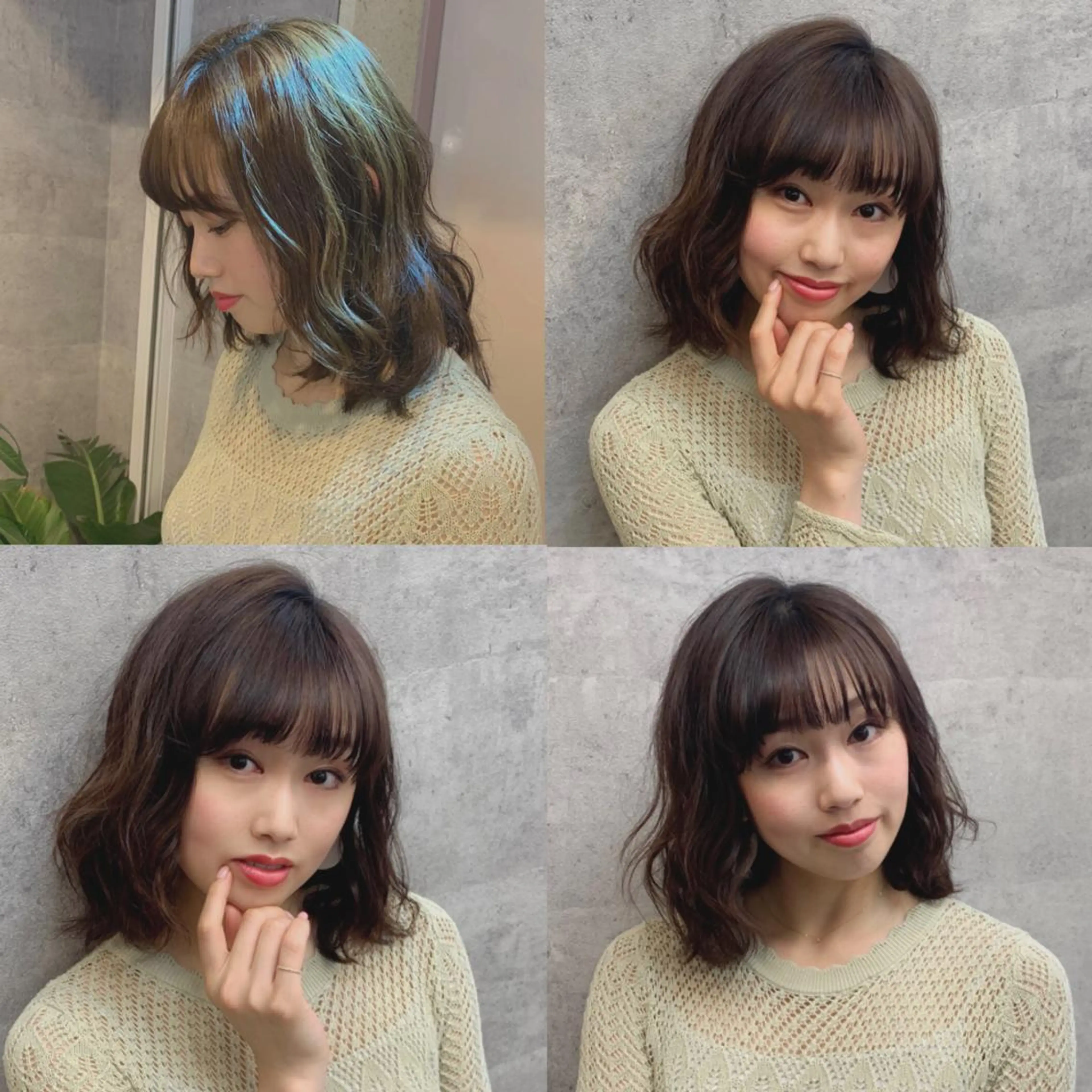 ミディアム カラー ベージュカラー ブラウンカラー ブラウンベージュ 今野 美栄のヘアスタイル