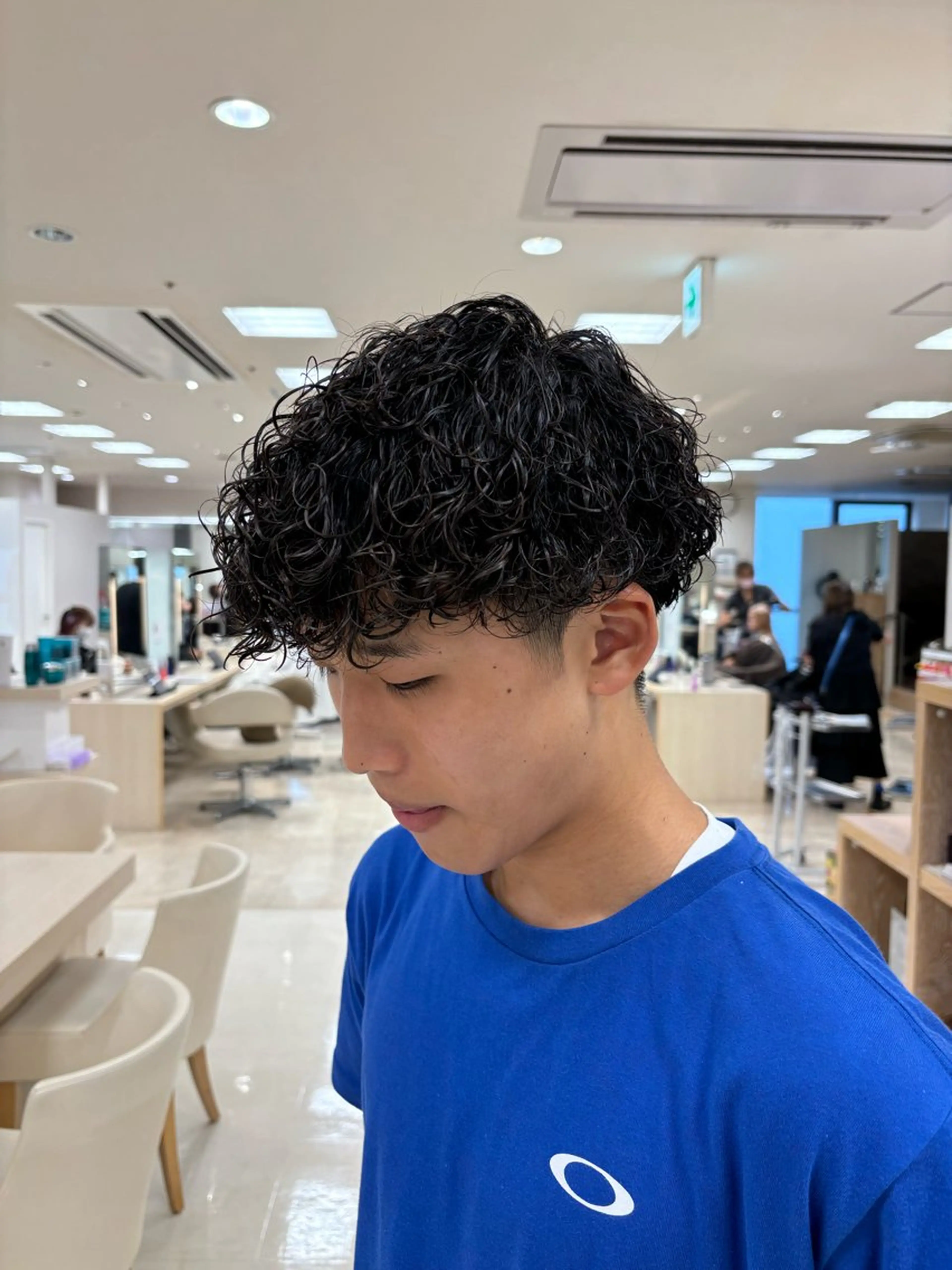 パーマ メンズ カット パーマ 湘南/メンズパーマ/ ハイライト/ユチカのヘアスタイル