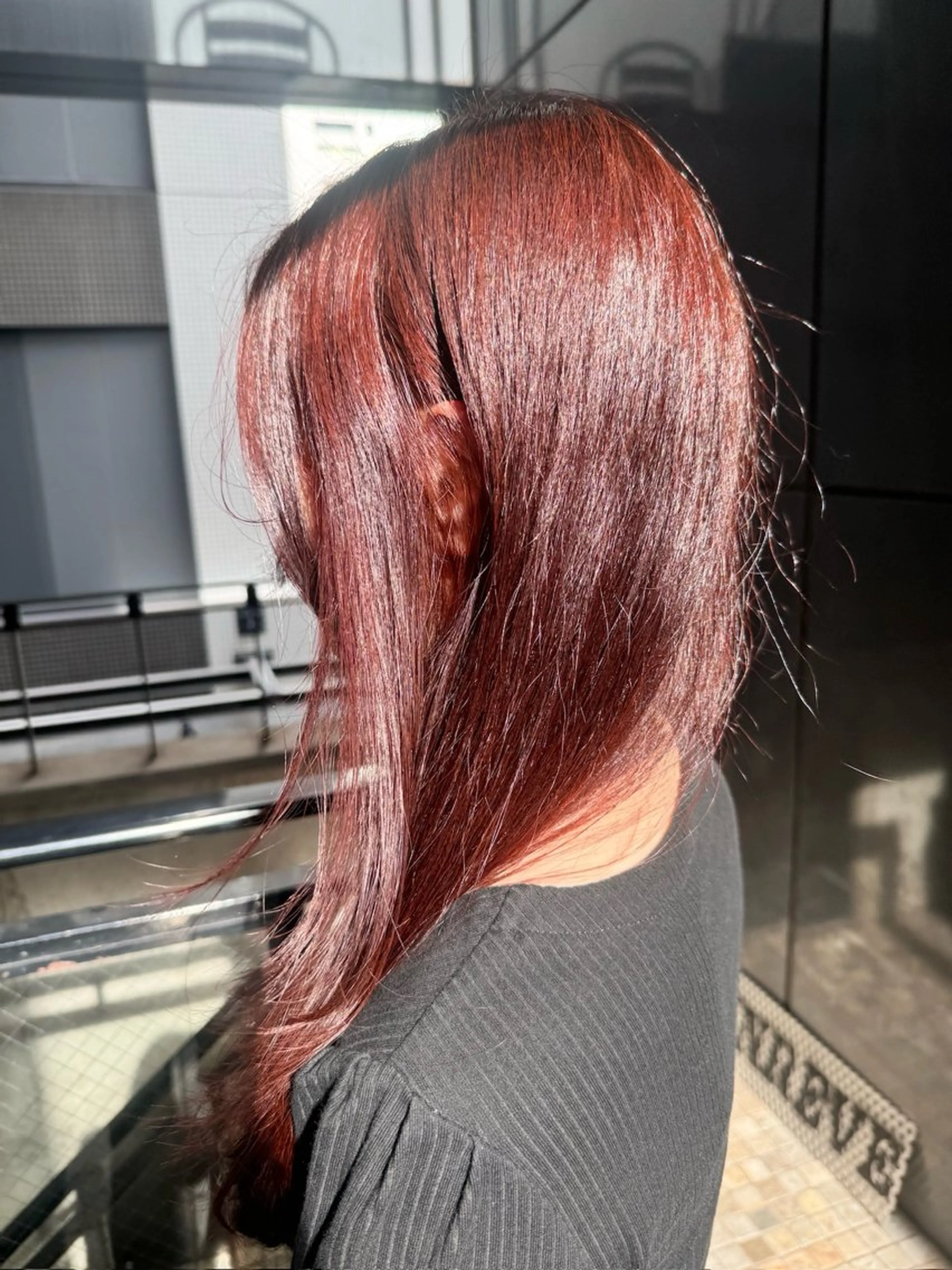 セミロング カラー 藤井 麗桜のヘアスタイル