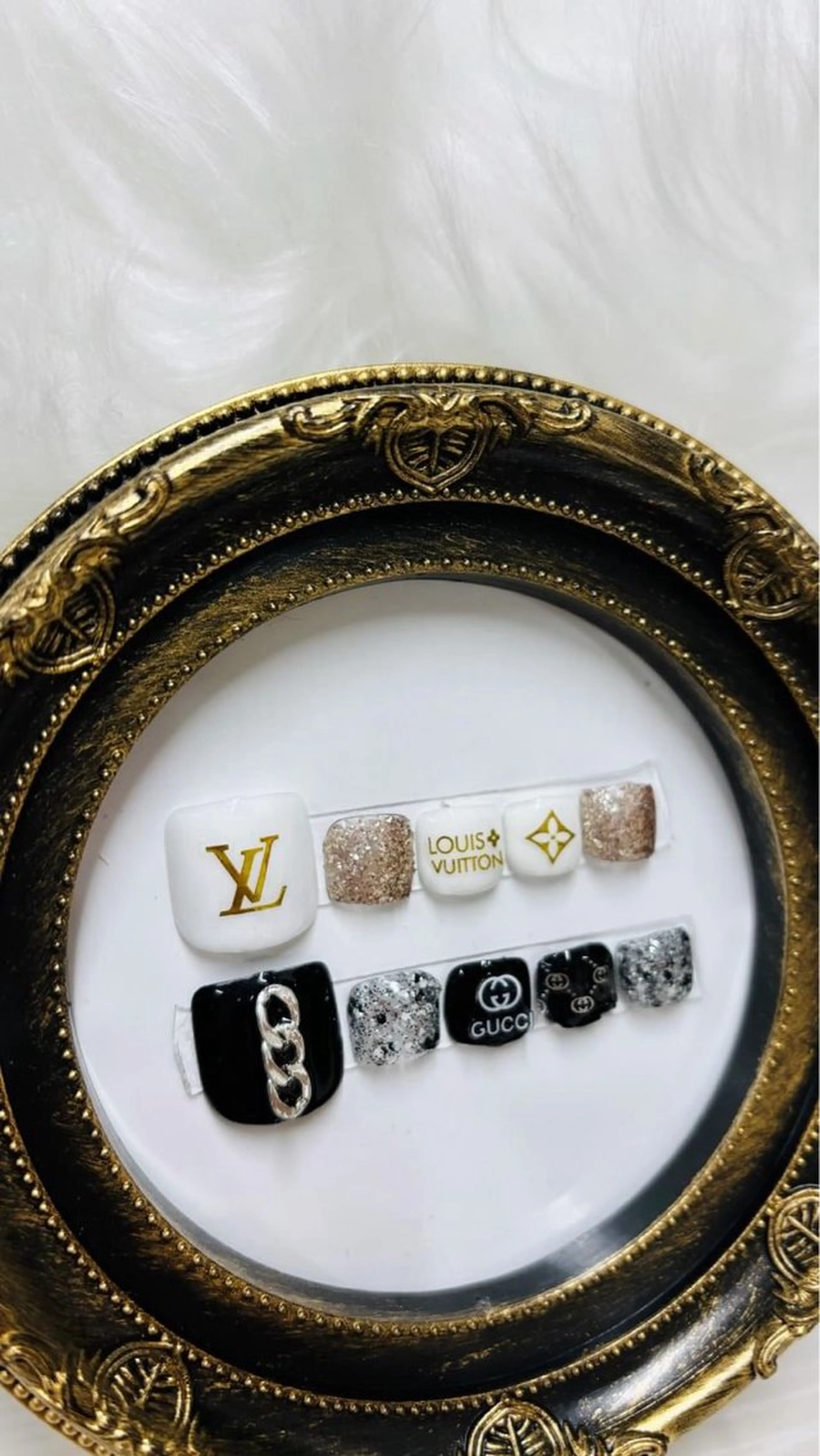 定額フットネイル🖤の写真