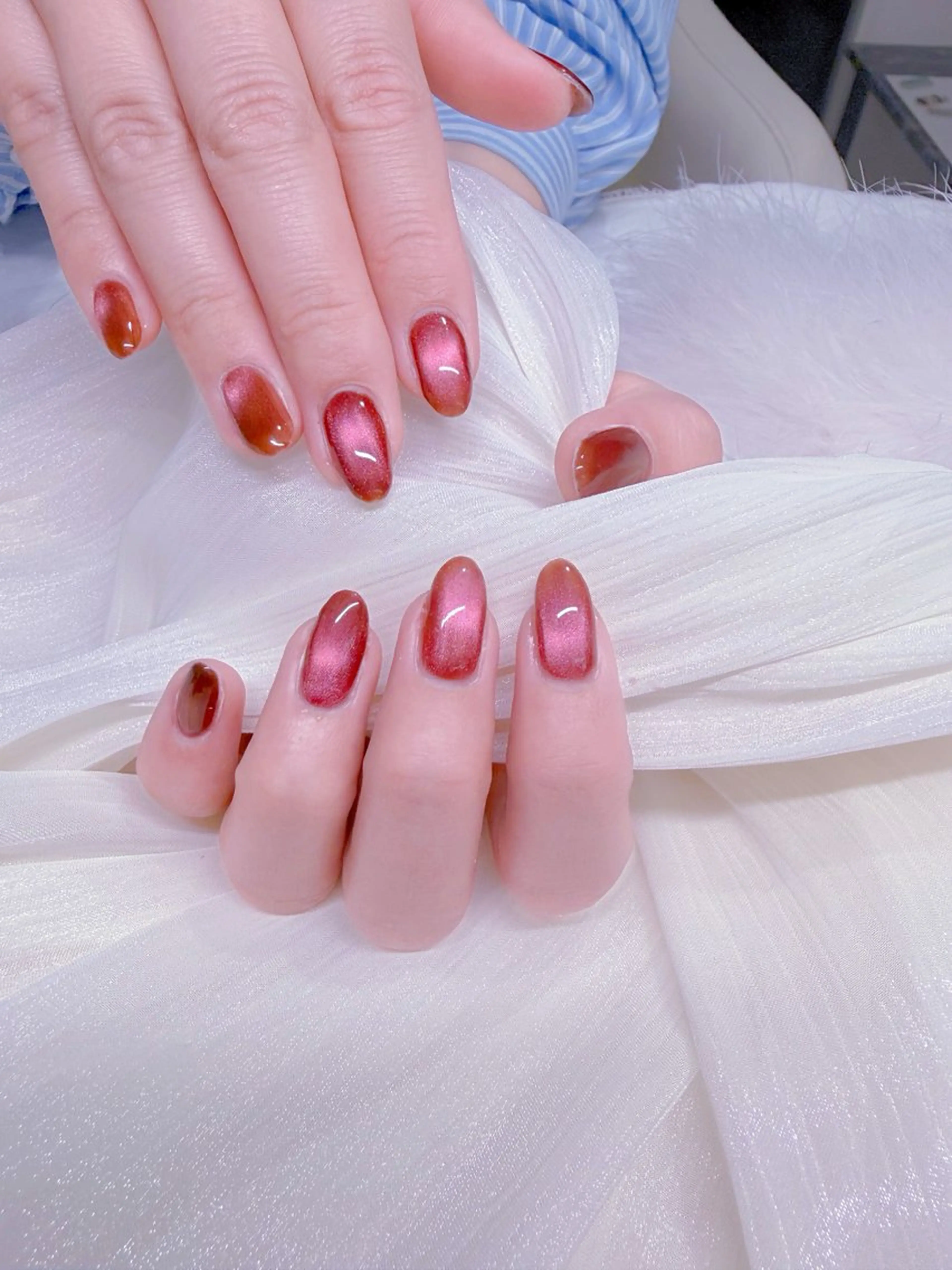 ネイル チークネイル 桜ネイル 長さ出し フットネイル フレンチネイル ビューティー ネイルのネイルデザイン