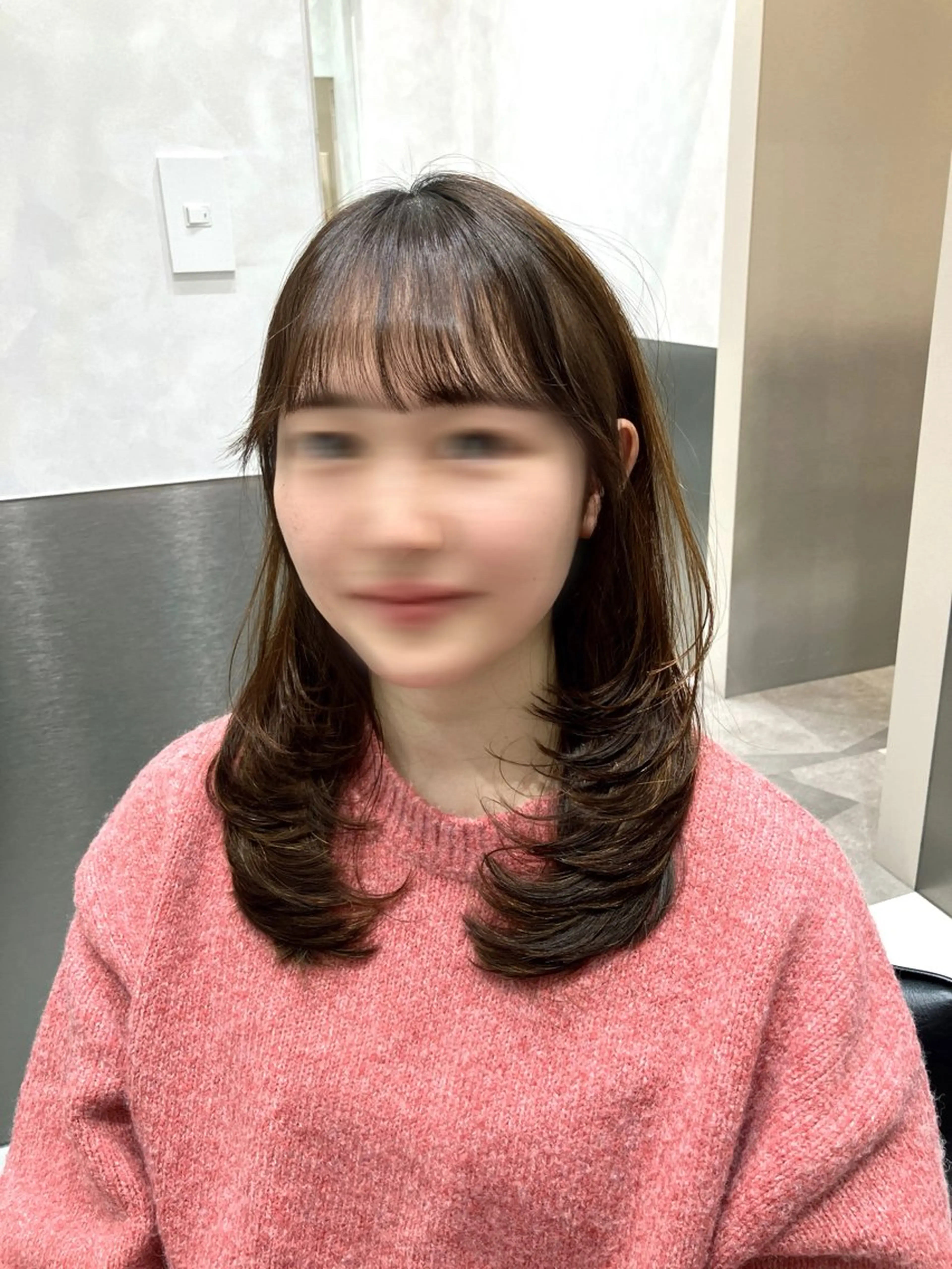 ロング カラー カット ヘアカラー トリートメント 💖ブリーチなし透明 感💖ASAHIのヘアスタイル