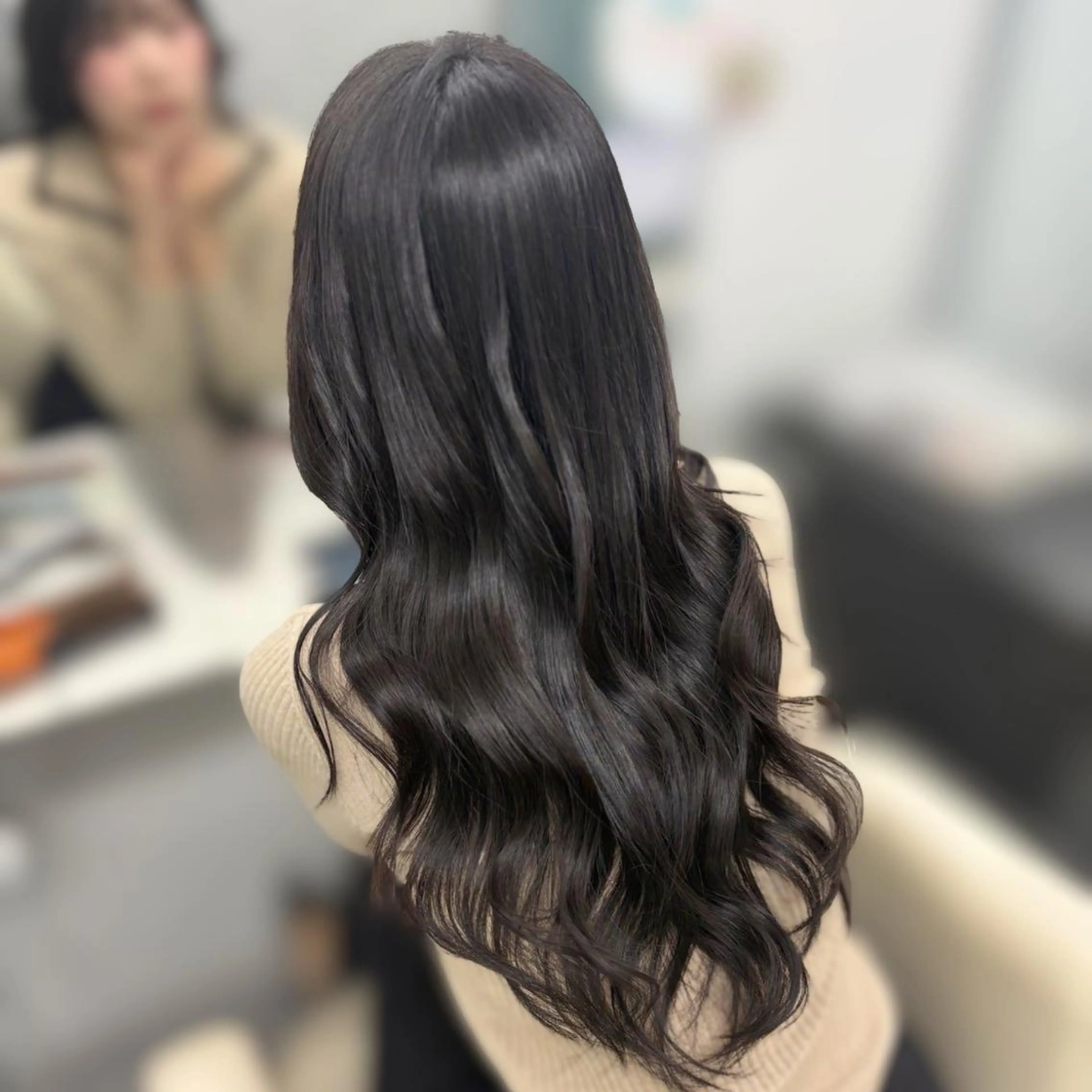 ロング カラー 透明感カラー 髪質改善 トリートメント カット ヘアカラー トリートメント トレンド甘めガーリー Mizuki☁️🫧のヘアスタイル