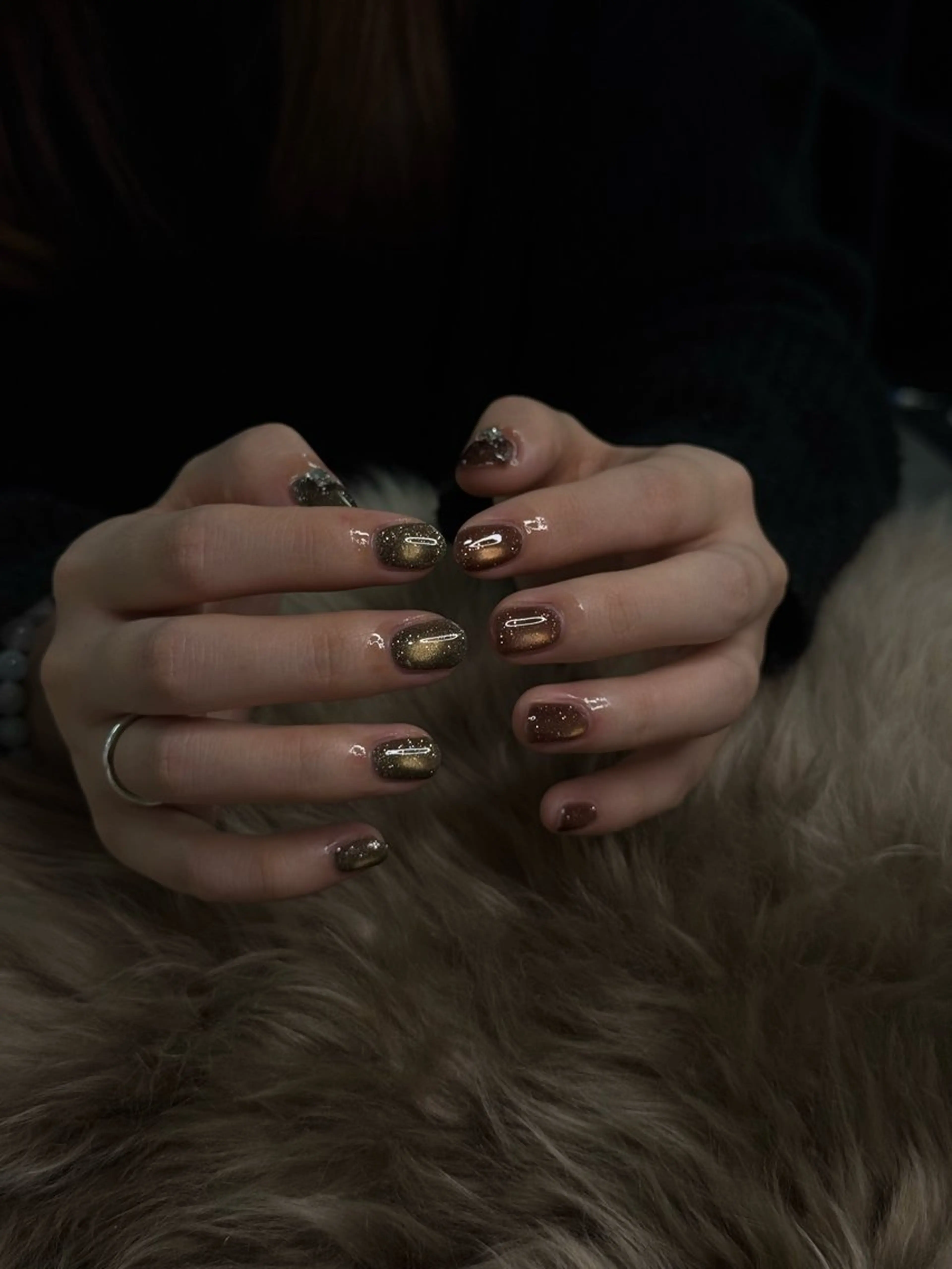 ネイル ハンドネイル Saya 海外風 マグ 華やかのネイルデザイン