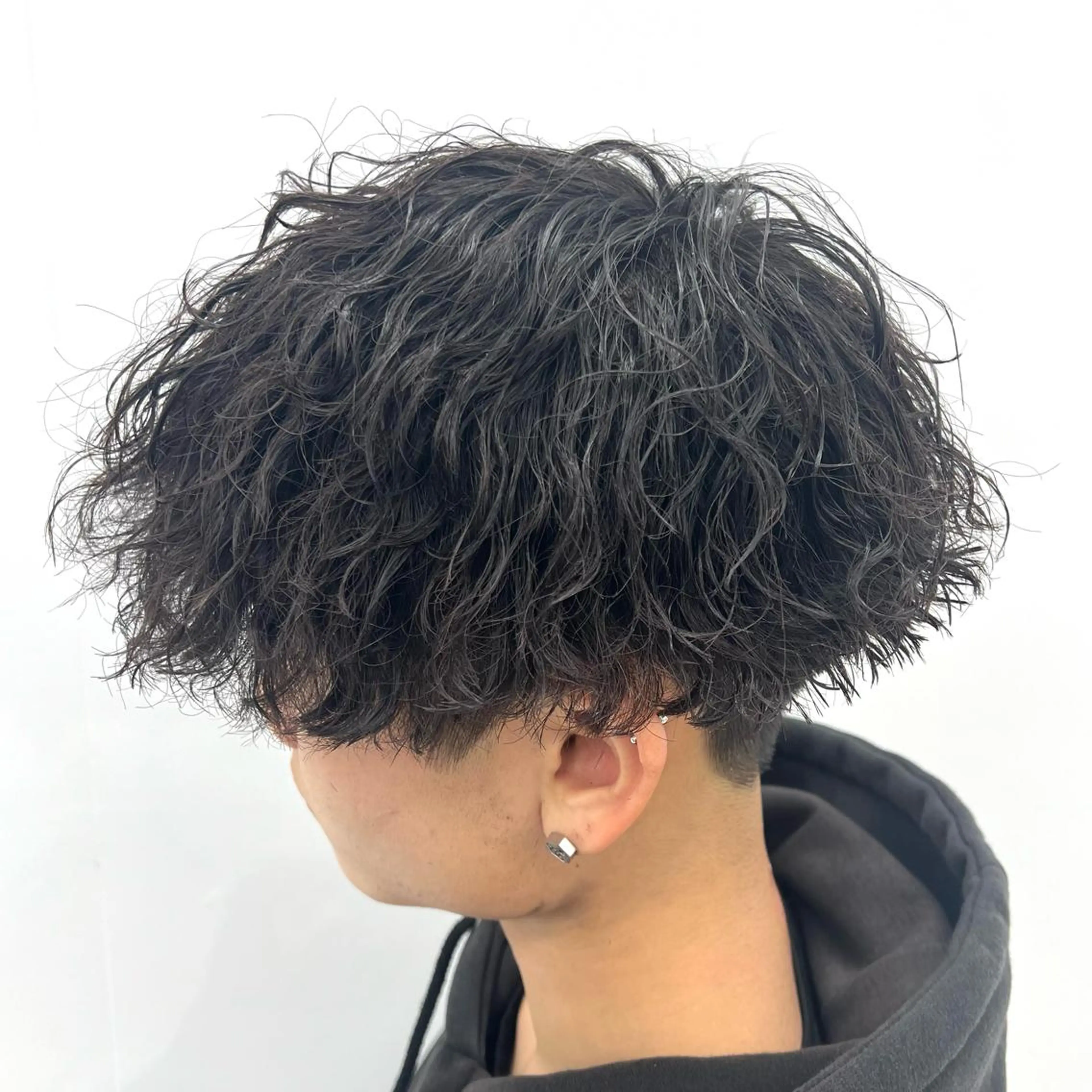 ショート パーマ メンズ 波巻きパーマ 柏メンズカットパーマ NO.1タイチのヘアスタイル