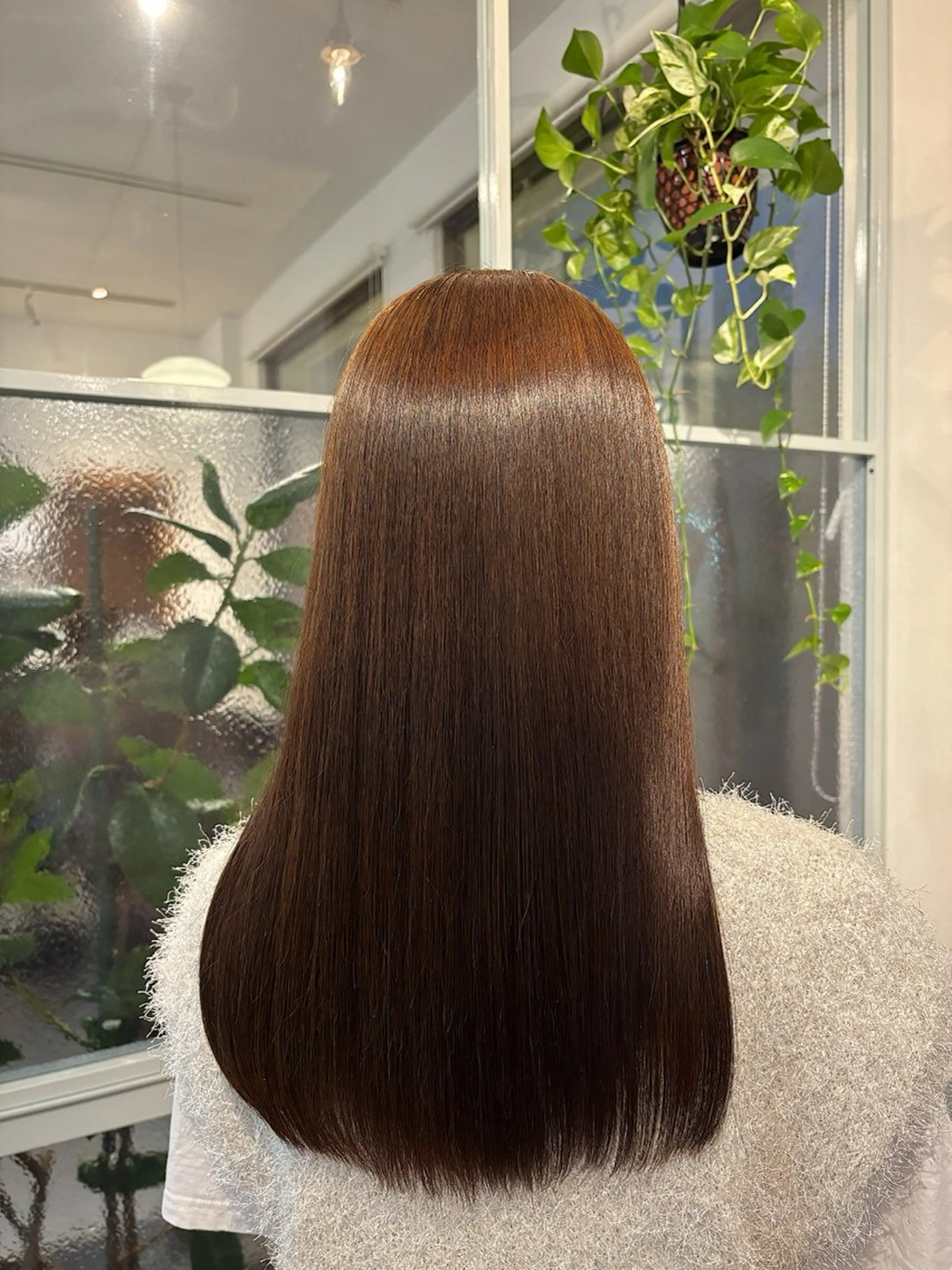 ロング 縮毛矯正 hair bulb所属・三國 栞音のヘアスタイル