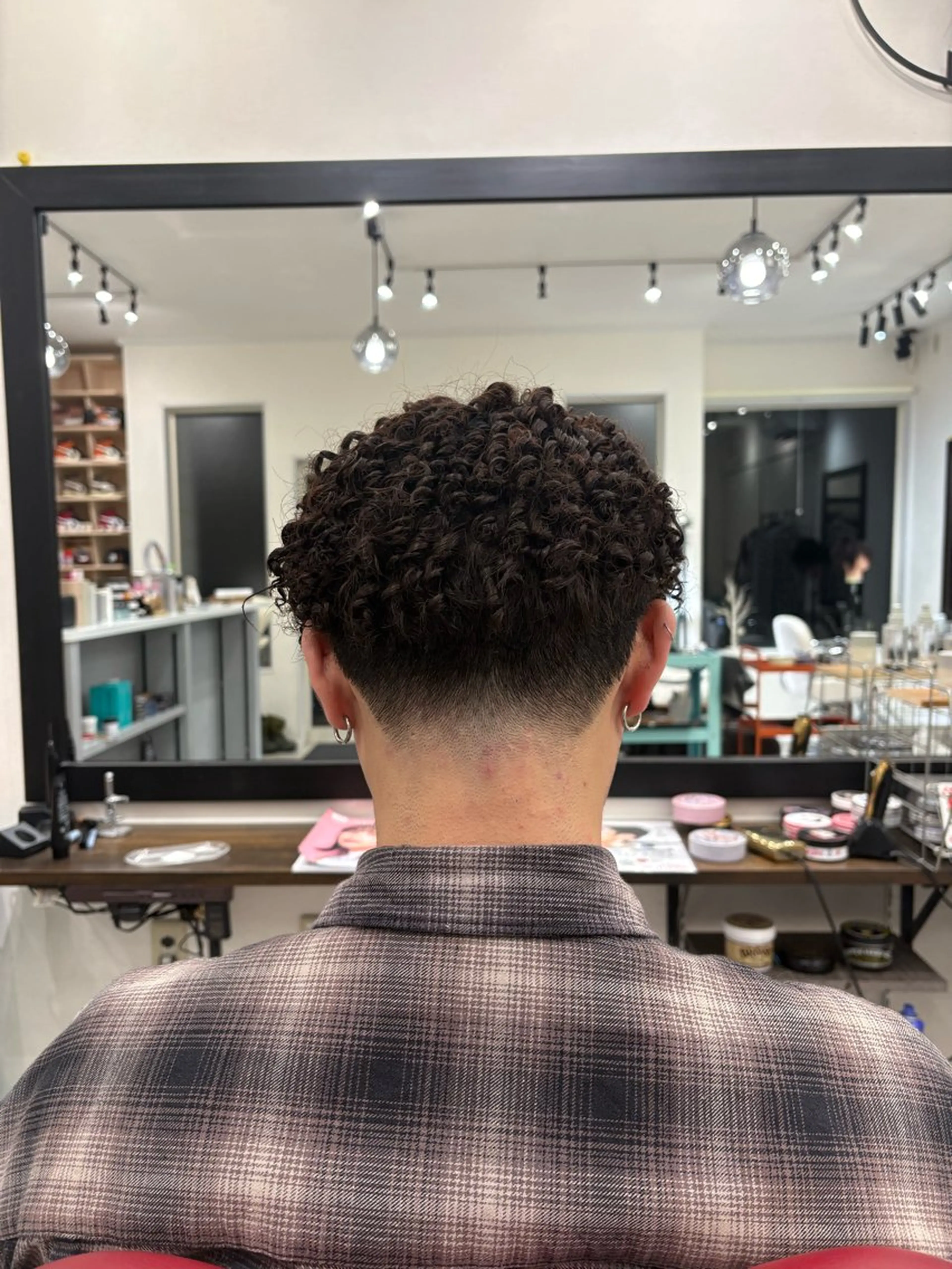 ショート パーマ メンズ カット パーマ CUCUMBER所属・本間 颯太のヘアスタイル