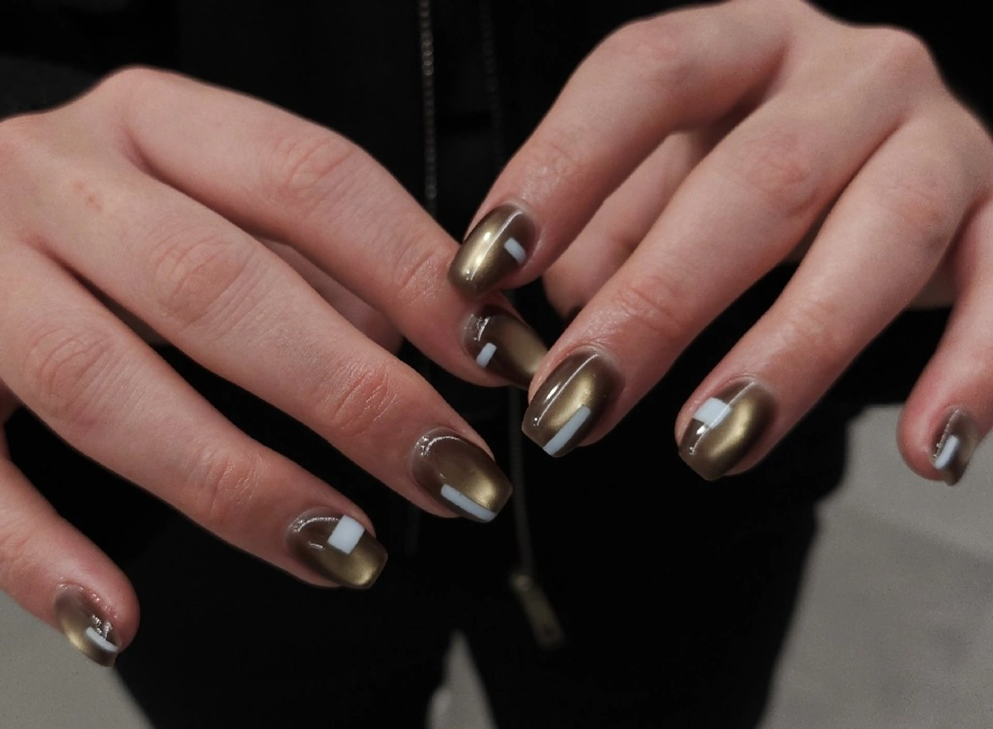 ネイル ジェルネイル マグネットネイル パラジェル 冬ネイル ハンドネイル puku nail 🌼kazu🌼のネイルデザイン