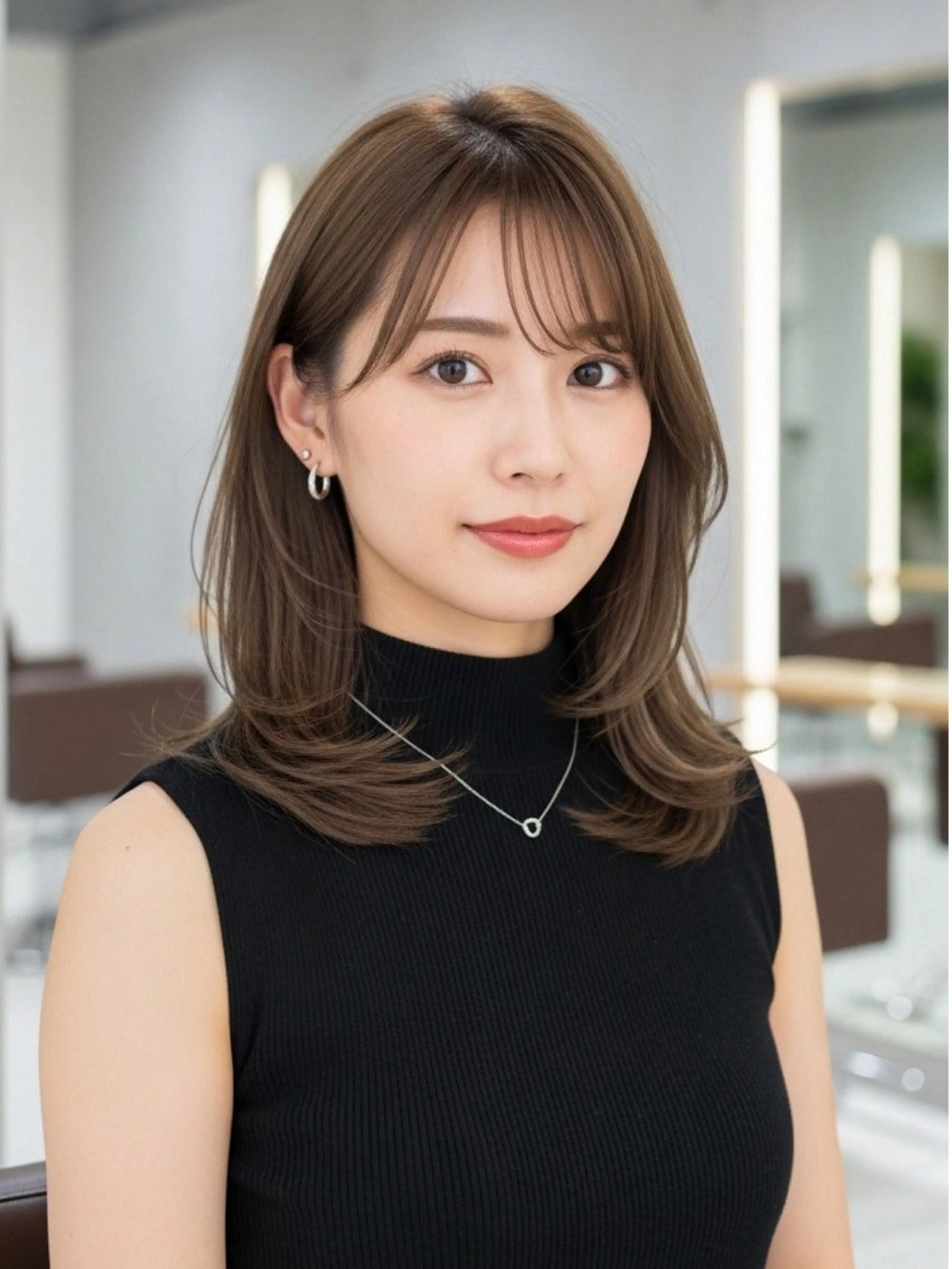 セミロング 似合わせボブ✖️ 韓国レイヤー✨小関のヘアスタイル