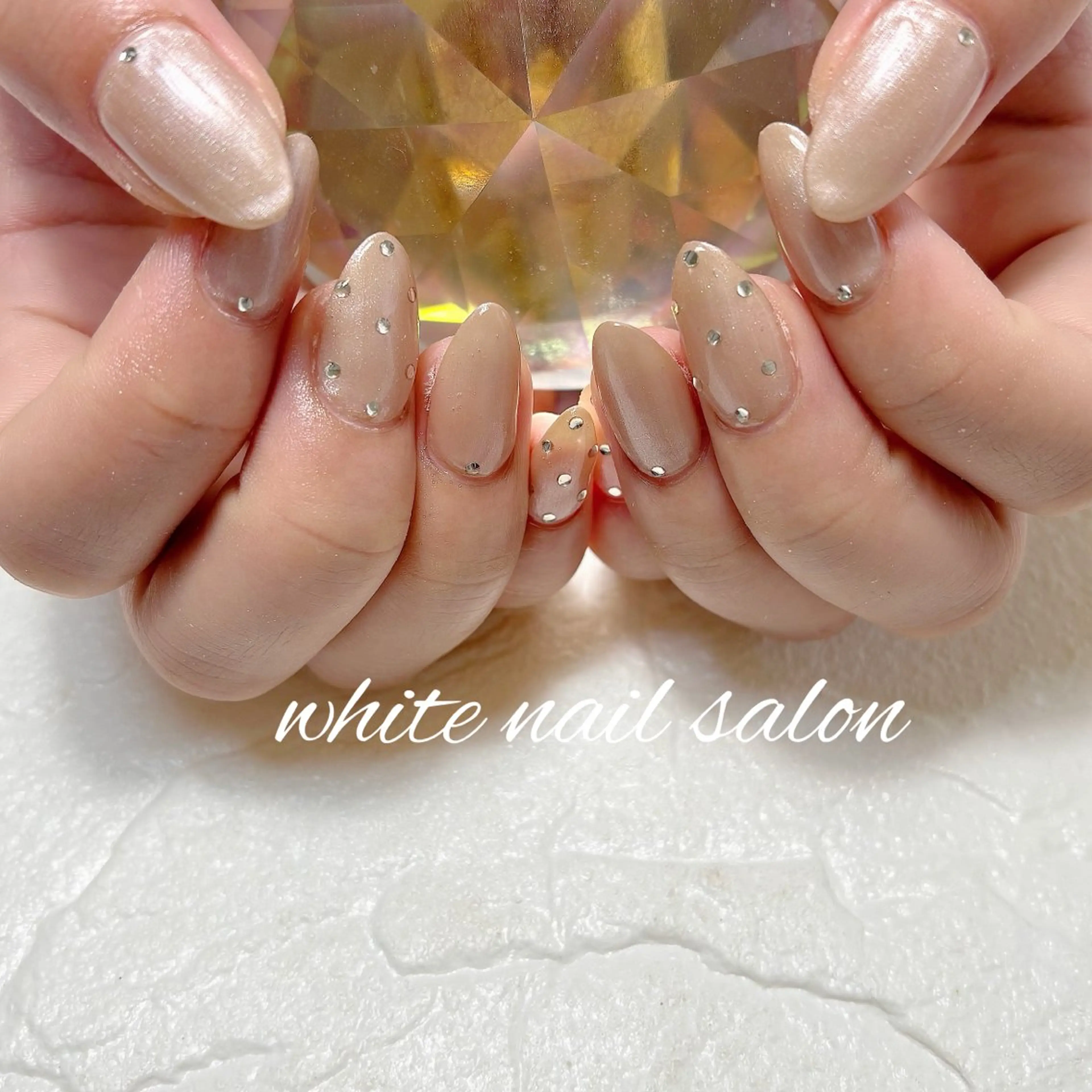 ネイル フットネイル ラメ(グリッター) 持ち込み ハンドネイル white nail salonのネイルデザイン