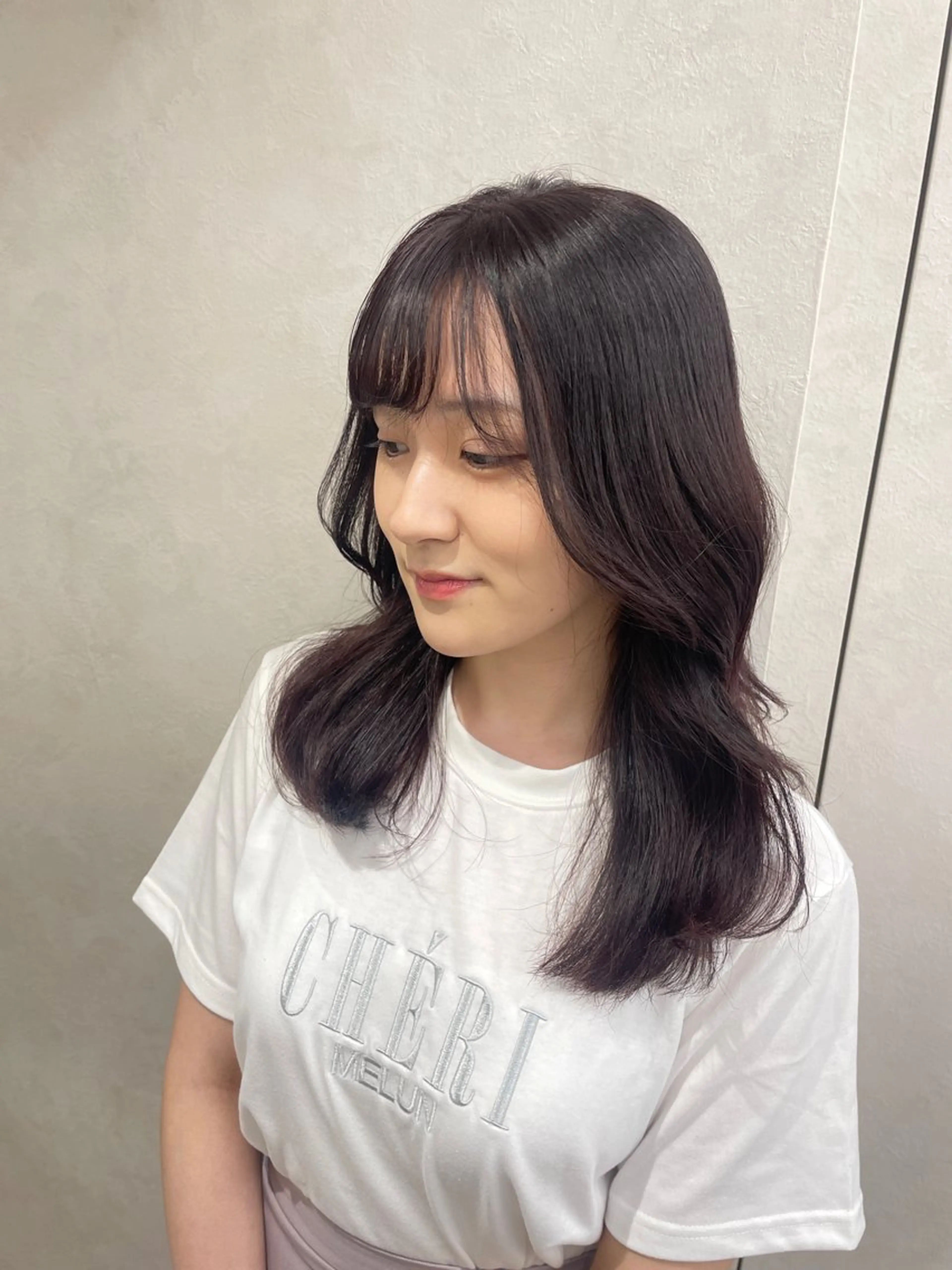 セミロング カラー 韓国ヘア/レイヤー Londエレンのヘアスタイル