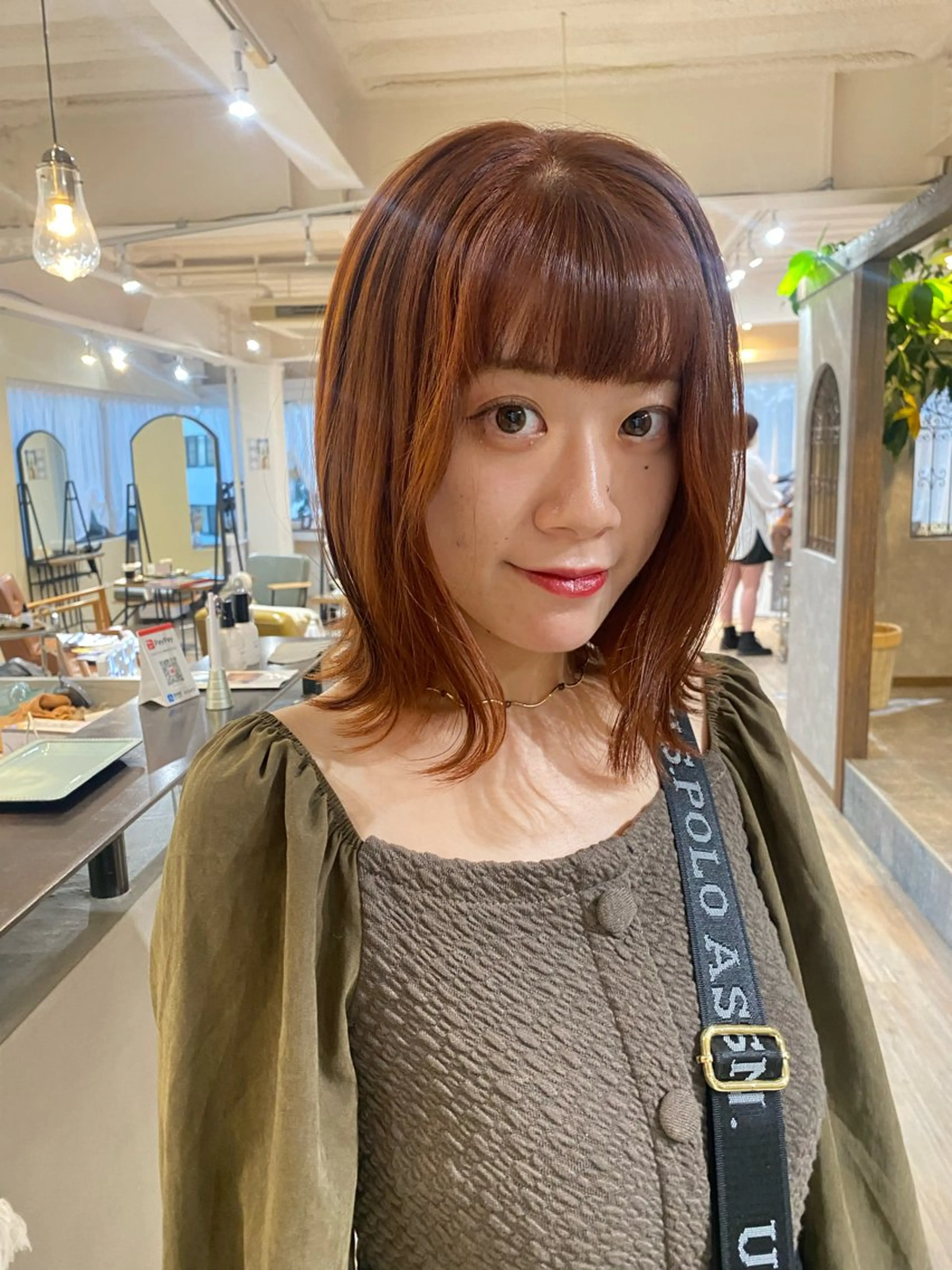 ミディアム カラー 美髪矯正/髪質改善 🫧山﨑　真歩🫧のヘアスタイル