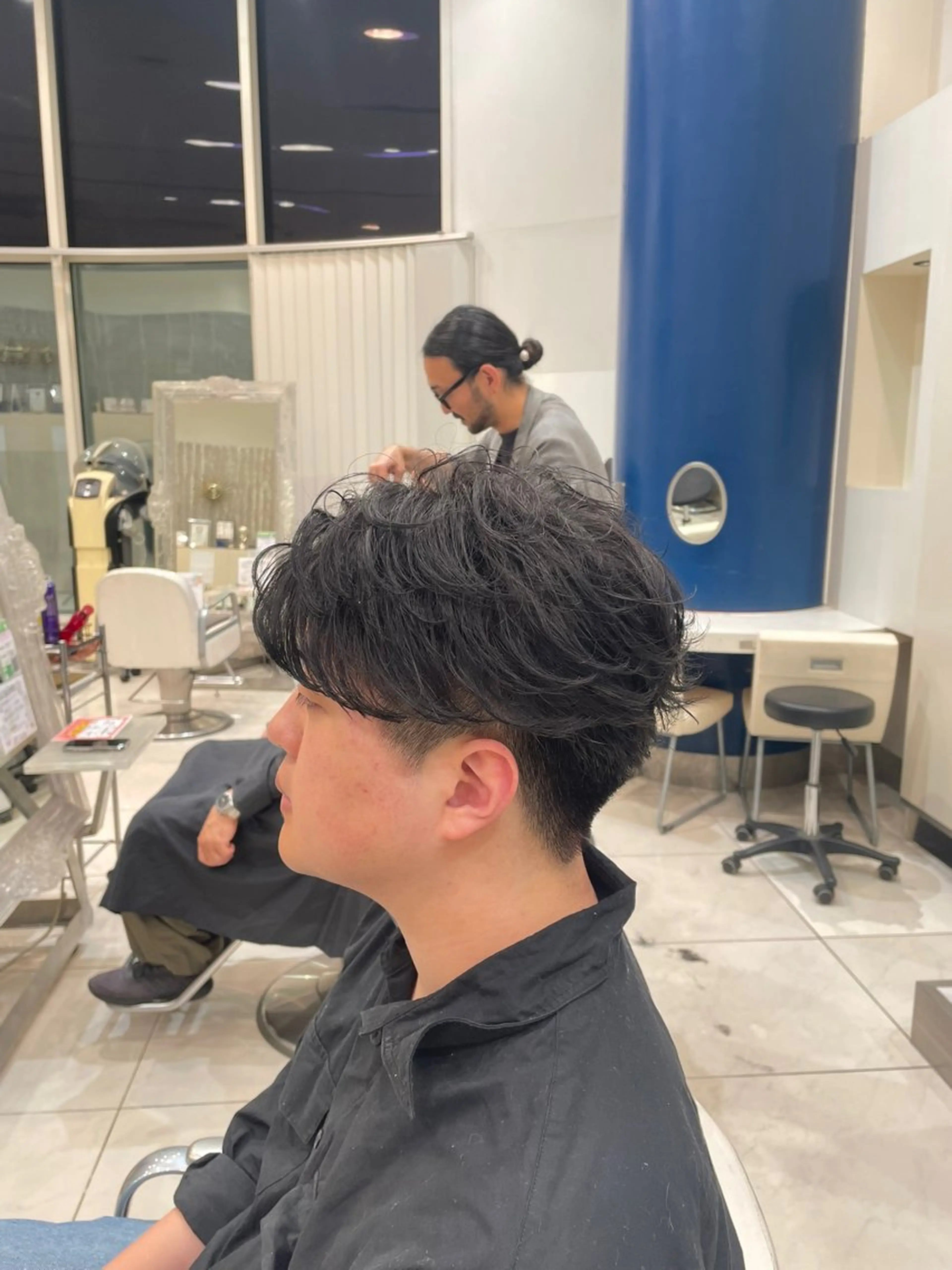 ショート パーマ メンズ カット パーマ トリートメント メンズパーマ特化 真栄平有希のヘアスタイル